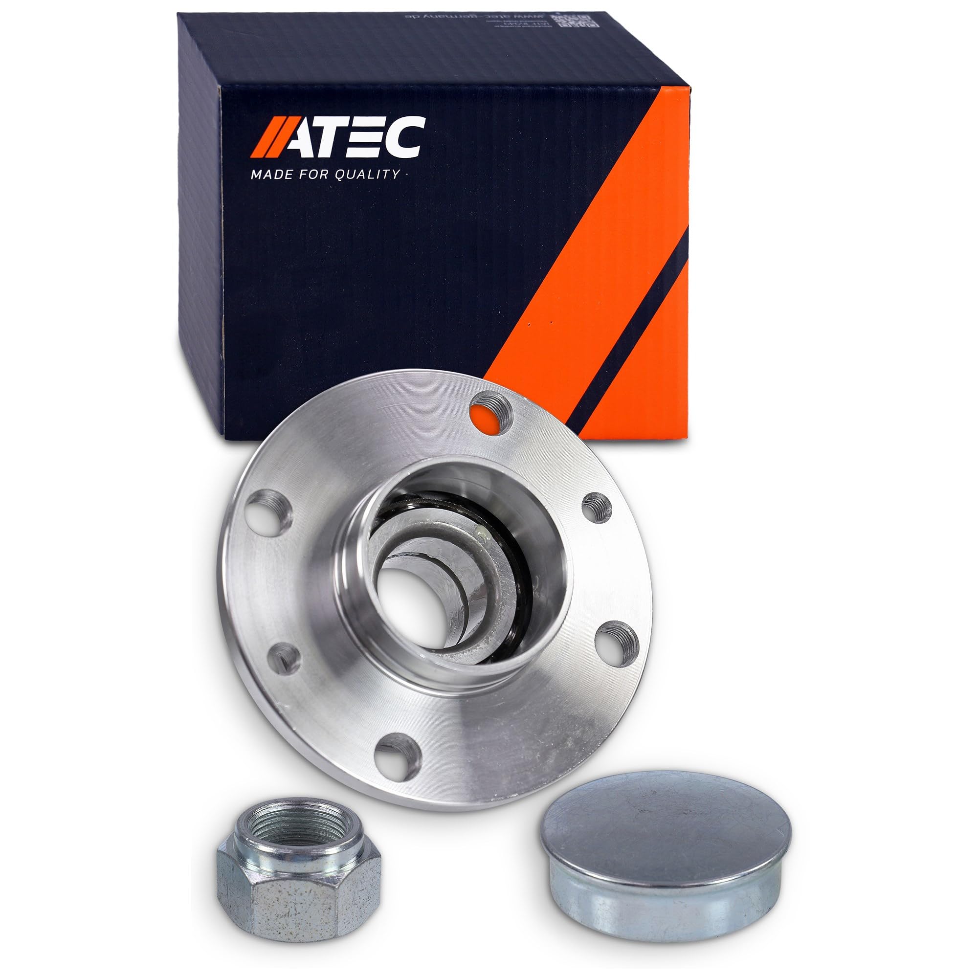 ATEC Germany 1x Buje de rueda trasera juego de cojinetes de rueda con