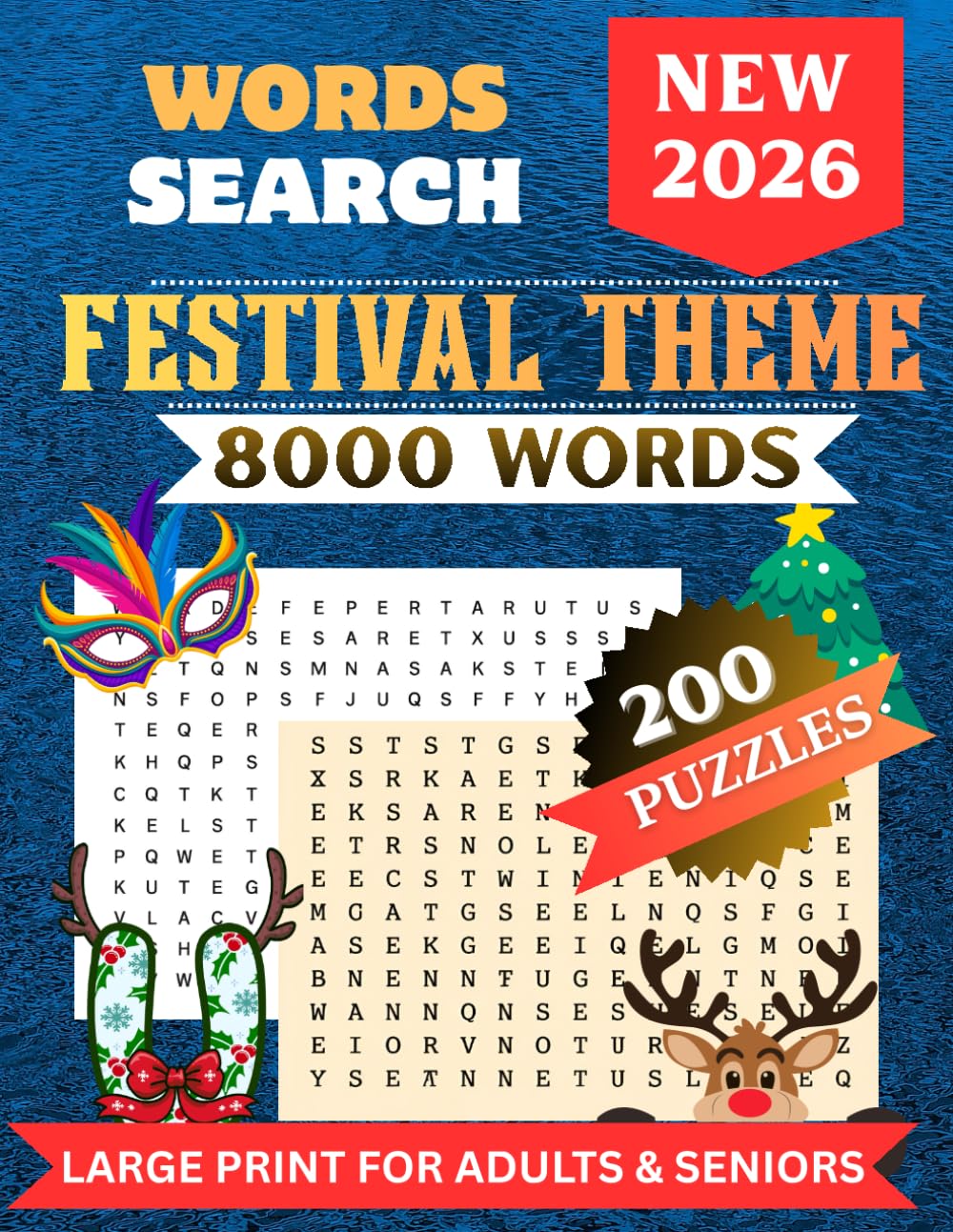 The Ultimate 8000 Festival Word Search Mega Puzzle Book for Adults & Seniors: Festival-Themed Word Searches for Relaxation, Memory Boost & Brain Exercise — Perfect for Adults & Seniors