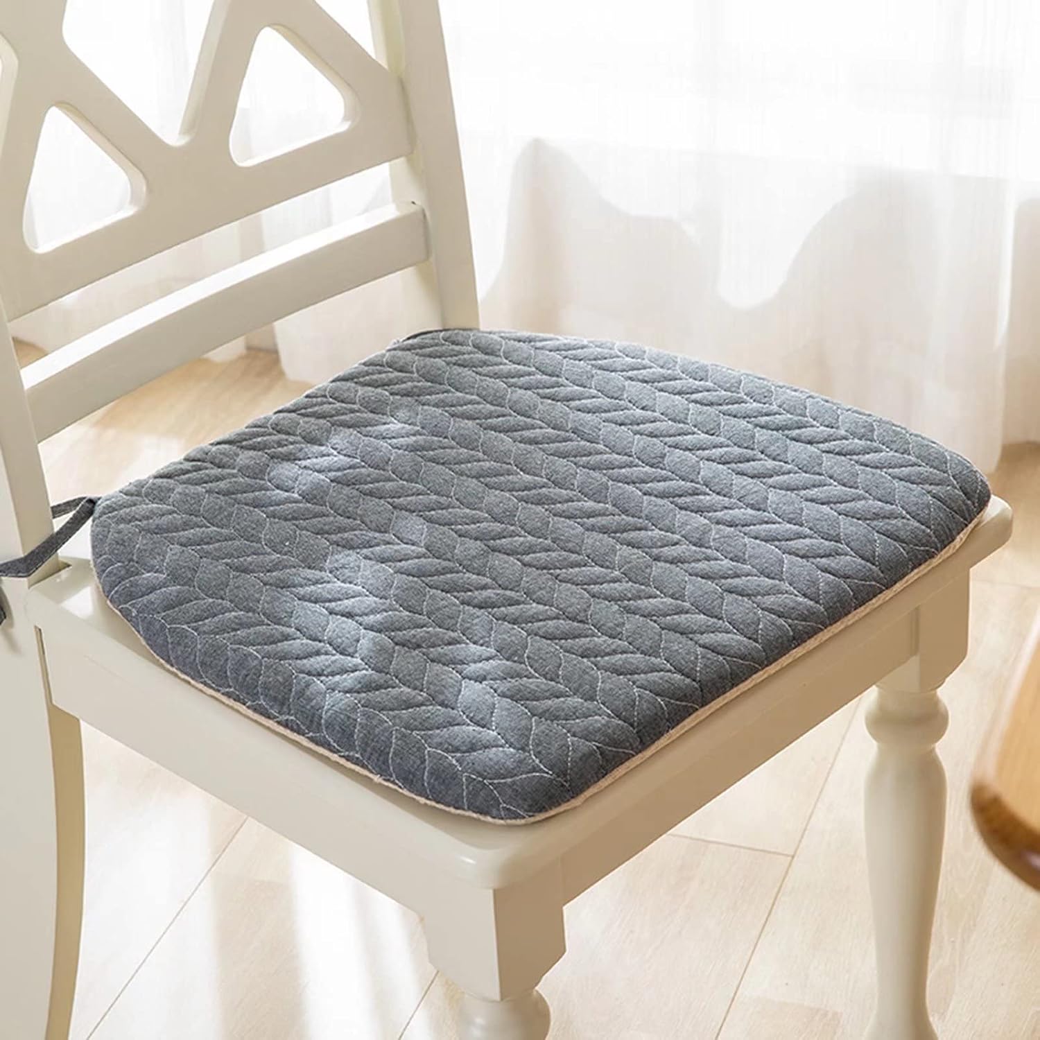 Chair Cushions for Dining Chairs 4 Pack with Ties, Chair