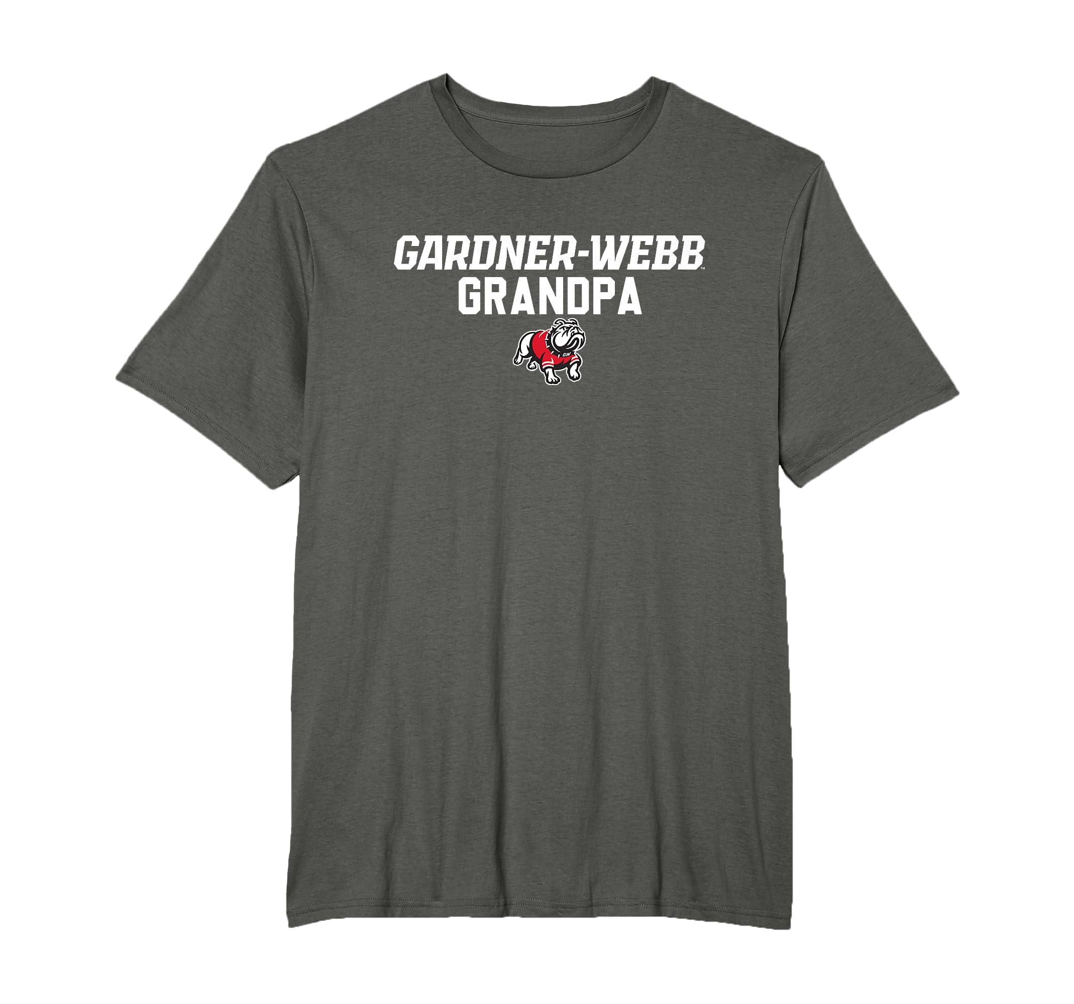Campus Lab Gardner-Webb University GWU Bulldogs Grandpa T-Shirt, Small, Black