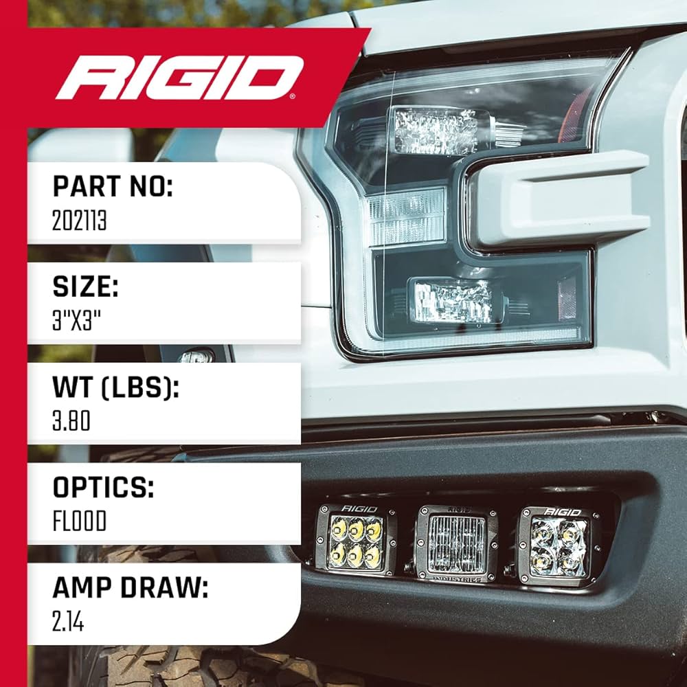 RIGID LEDライト2個セットRedback light ボンネットライト等