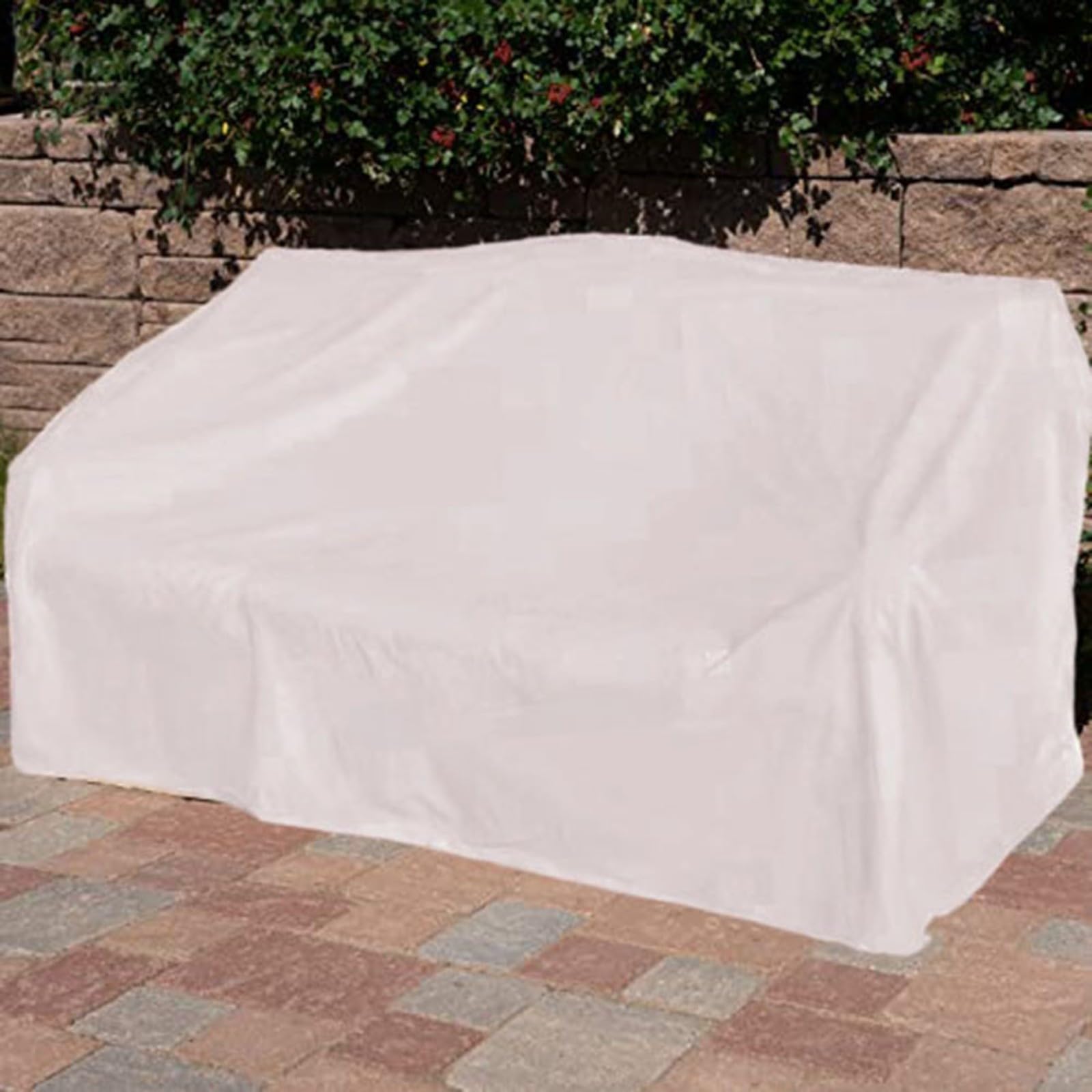 Funda de sofá de dos plazas Oxford 210D resistente para muebles de jardín al aire libre, resistente a la intemperie, protección resistente al viento con correas y hebillas