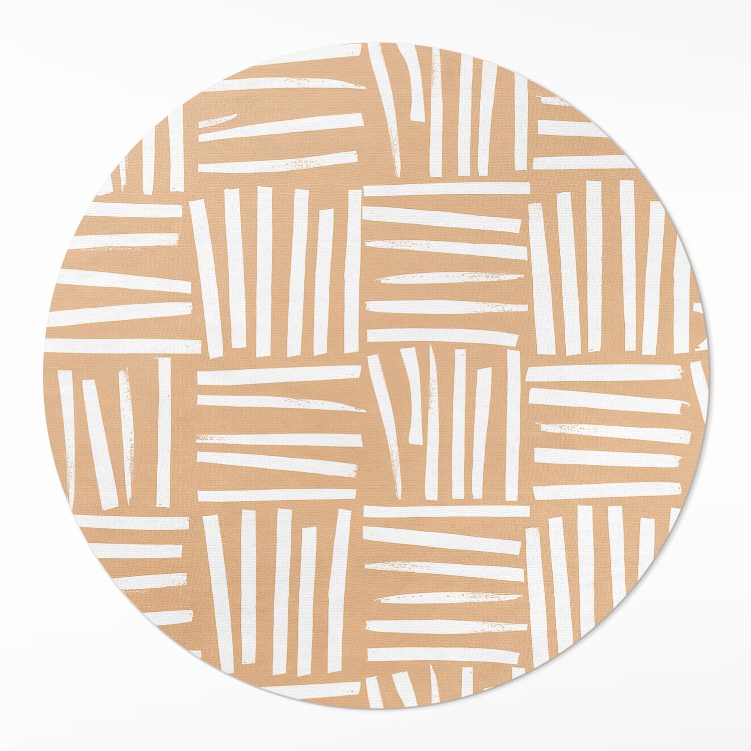 Tapis de sol vinyle élégant de haute qualité géométrie ronde