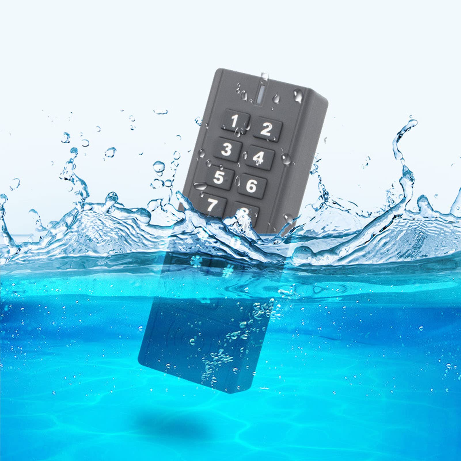 Tastatur-Zugangskontrollsystem IP66 Wasserdichter Ausweis Wireless Access Controler Smart Lock Keyless Entry TüRschloss Robust Geeignet FüR Home Office Hotel