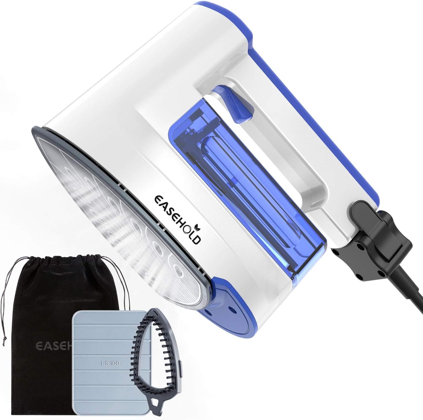 EASEHOLD Steamer for Clothes 5 in 1 Garment Steamer 1300W Powerful Portable Steamers Iron Home Travel Handheld Steamer with Removable Water Tank 40s Fast Heat-up Flat and Hanging Ironing