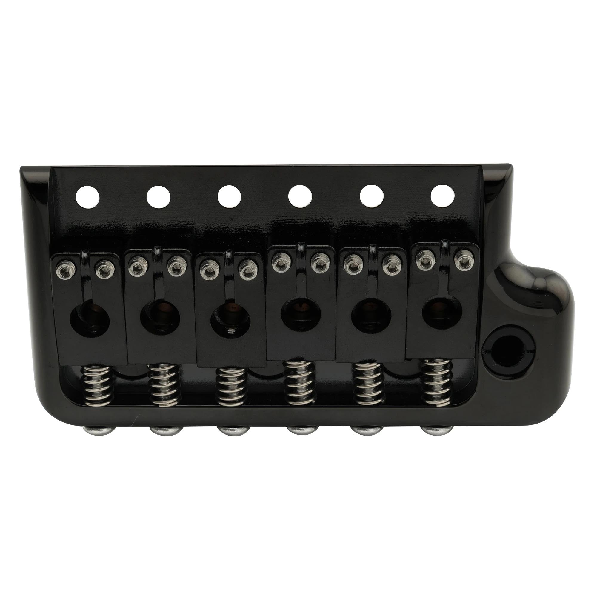 Professionale Ponte Per Chitarra Ponte Tremolo A 6 Viti In Ottone Massiccio Da 52,5 Mm Per Parti Di Ricambio Chitarra Elettrica(Black)