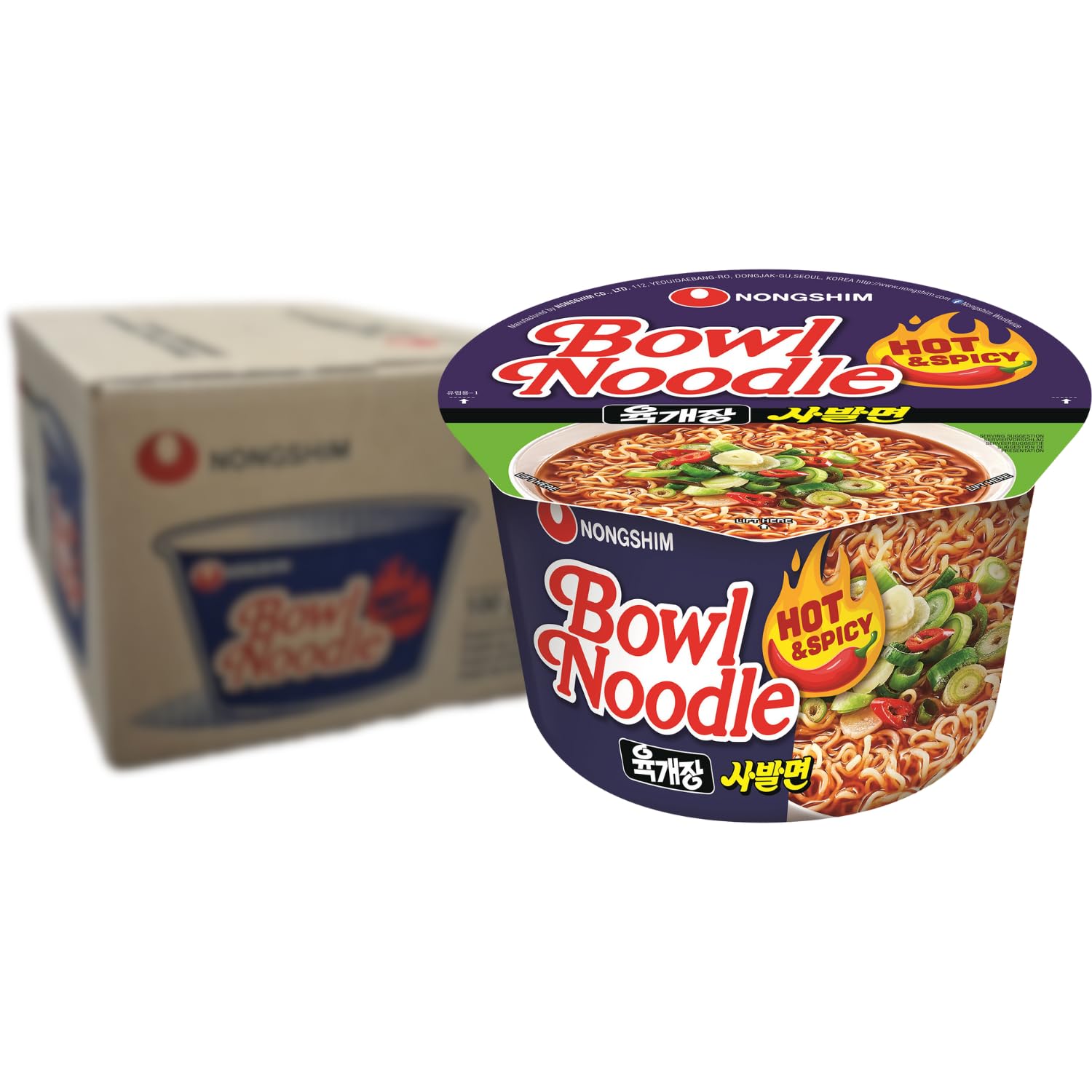 Nongshim Nudelsuppe Bowl scharf (YukgaejangSabalmyun) Produktbeschreibung