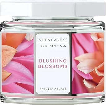 LUGBAR Scentworx Bamboo Leaves Home Fragrance Candle 14.5 oz 3-Wick Glass Jar