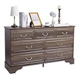 7-Drawer Dresser, Storage Drawer Chest with Spacious Compartments, Modern Wooden Cabinet for Versatile Spaces, Brown