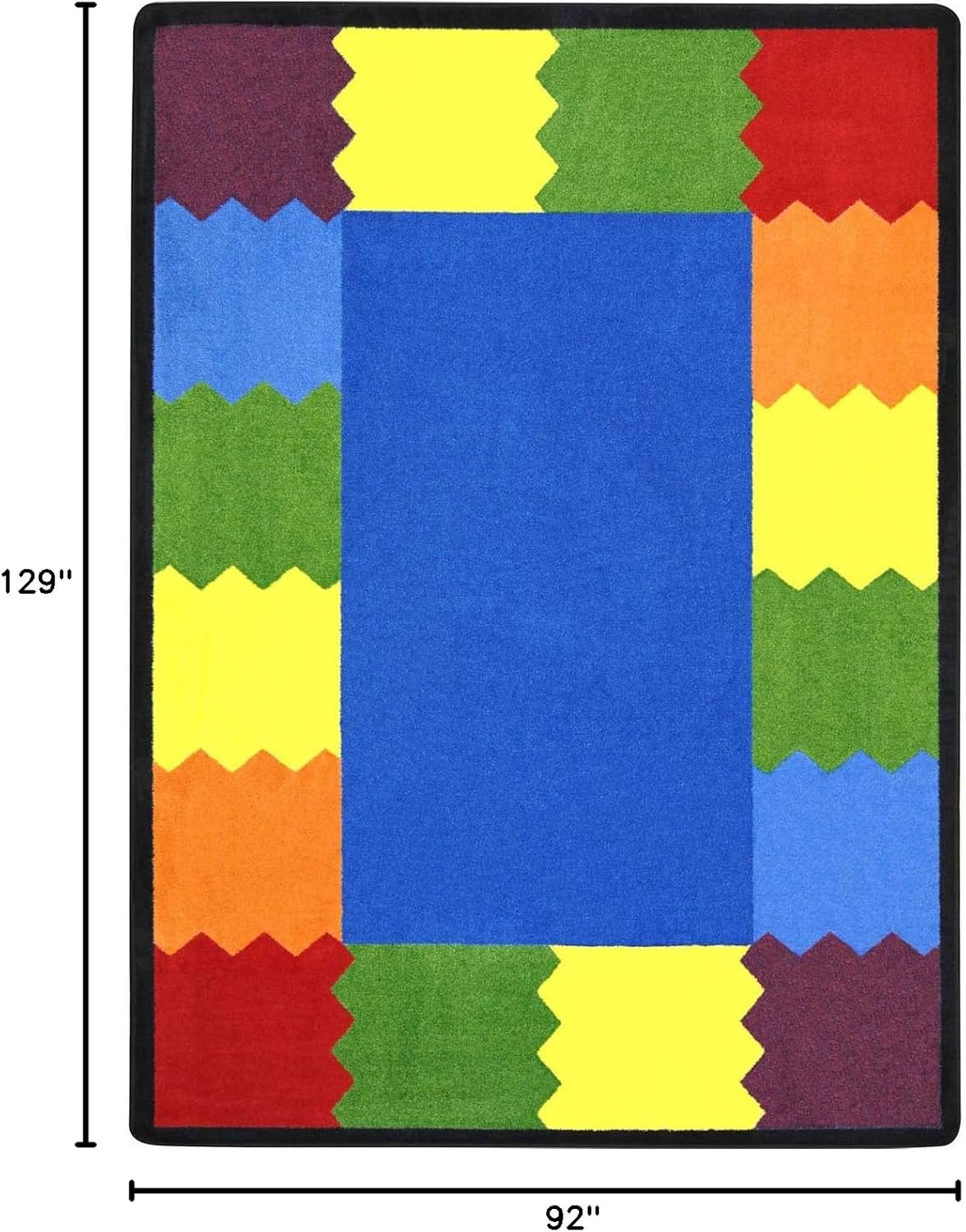 Joy Carpets Block Party Rug, Multi, 7'8" x 10'9"
