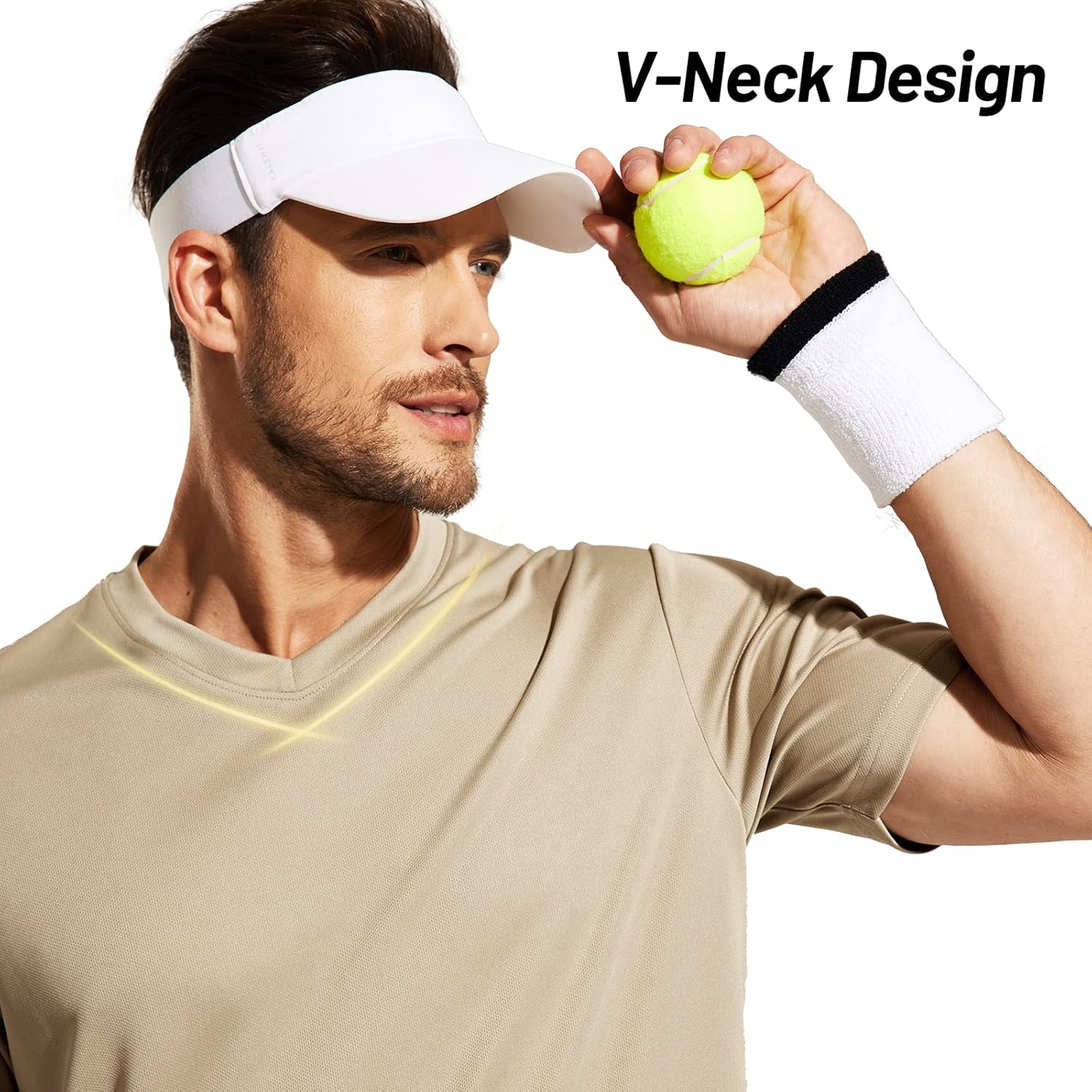 MIER Men's Quick Dry Workout Shirts Moisture Wicking Running Athletic Performance T-Shirts Recycled Polyester Top Tee - Image 4