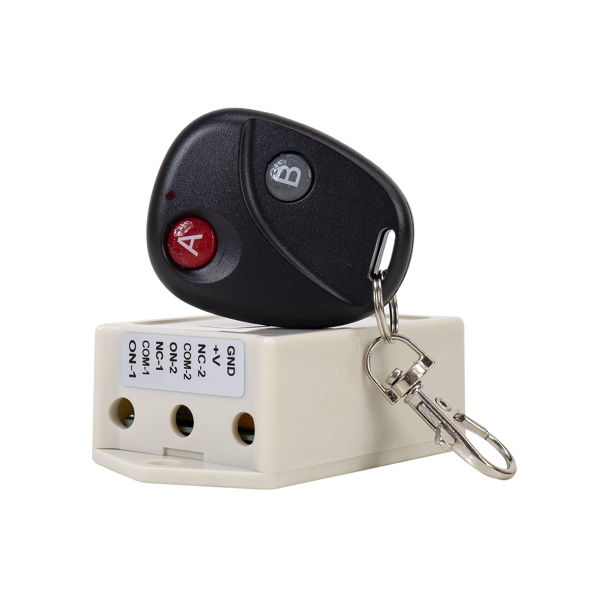 Relé con mando a distancia PNI CA500LR para controlar 1 o 2 puertas de garaje, cancelas, barreras, 2 relés, alimentación 12V