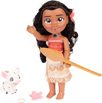 Disney Princess Poupée Chantante Vaiana Aventure 35 cm avec Pua et Accessoires