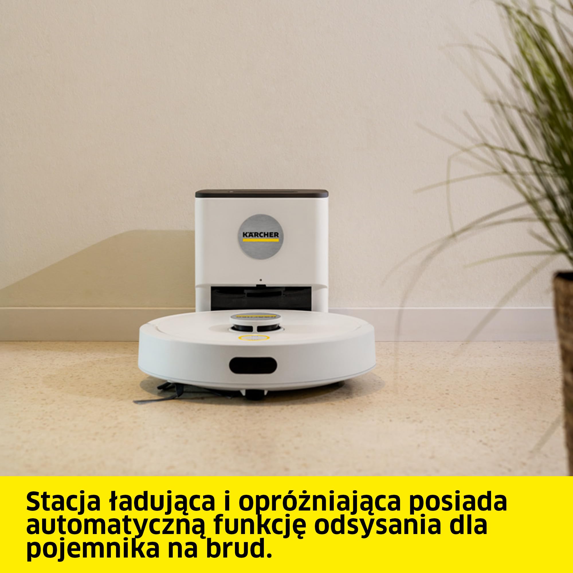 Kärcher robot sprzątający RVC 3 Comfort Extra | 15 000 Pa, do 130 min pracy, sterowanie przez aplikację, mapowanie, nawigacja laserowa