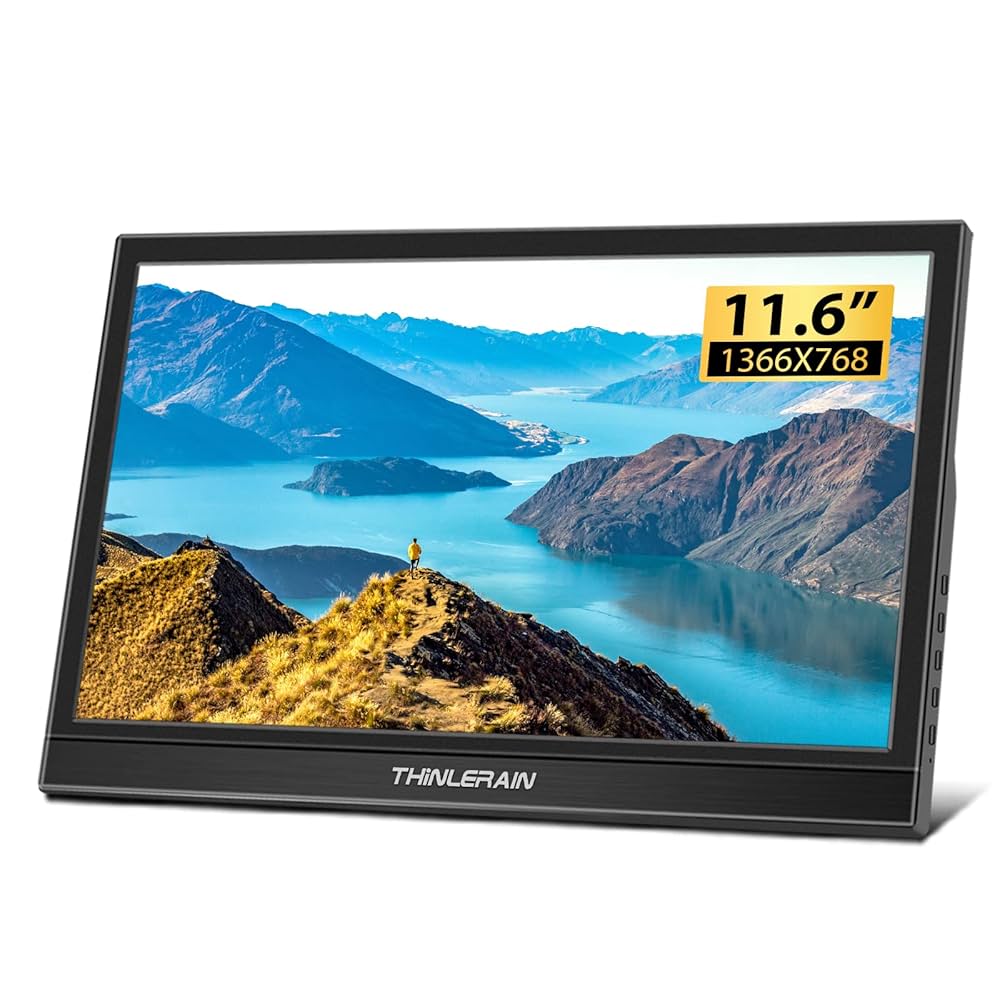 HD DigitaT Screen　Ultra_Thin design 11,6 Amazon.com: Thinlerain Small Portable Monitor - 11.6 inch