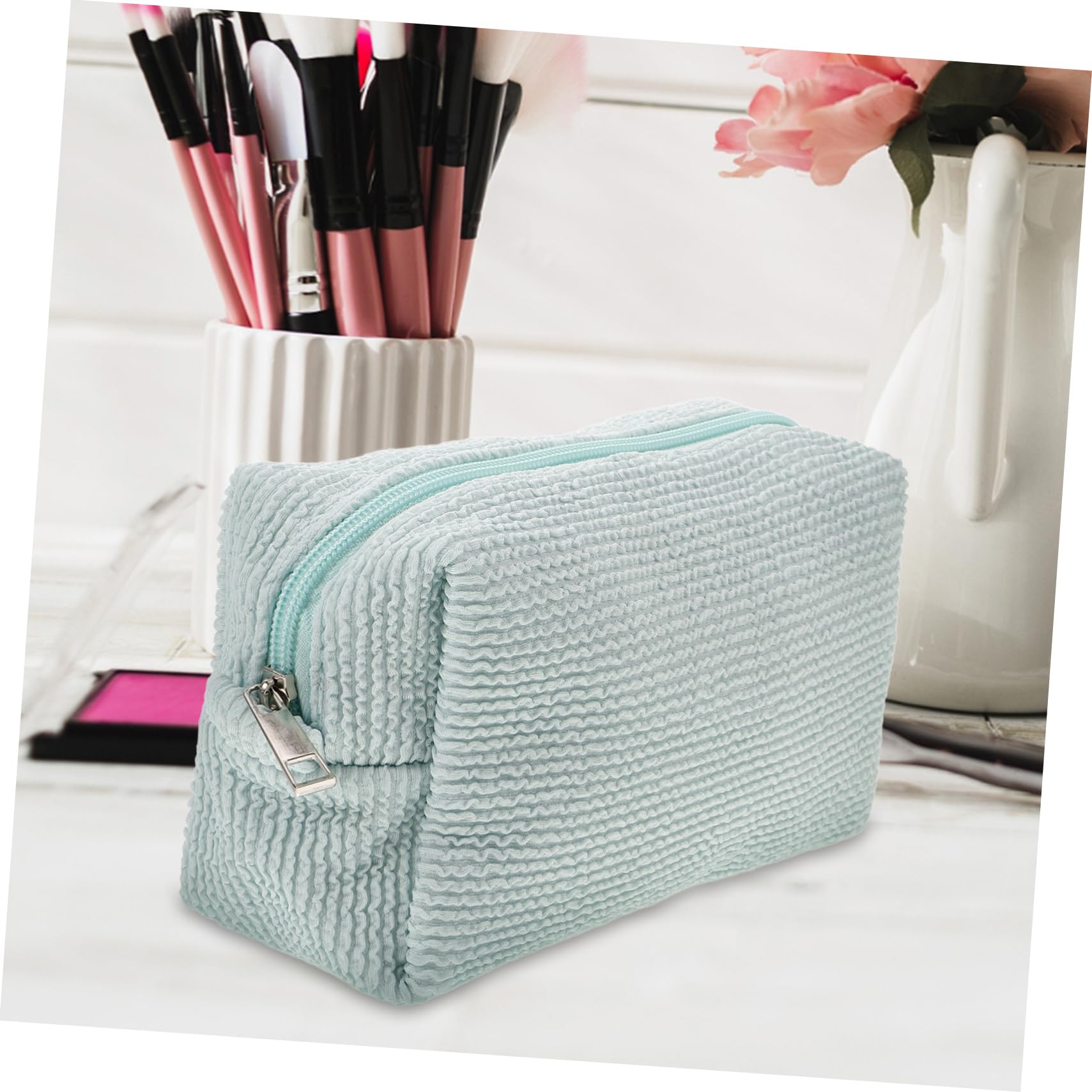minkissy 5 x Kosmetiktasche, Make-up-Tasche für Geldbörse, Kordelzug, Make-up-Tasche, kleine Make-up-Tasche, Mini-Make-up-Tasche, Reise-Kulturbeutel, Make-up-Tasche, für den Sommer, Studenten,