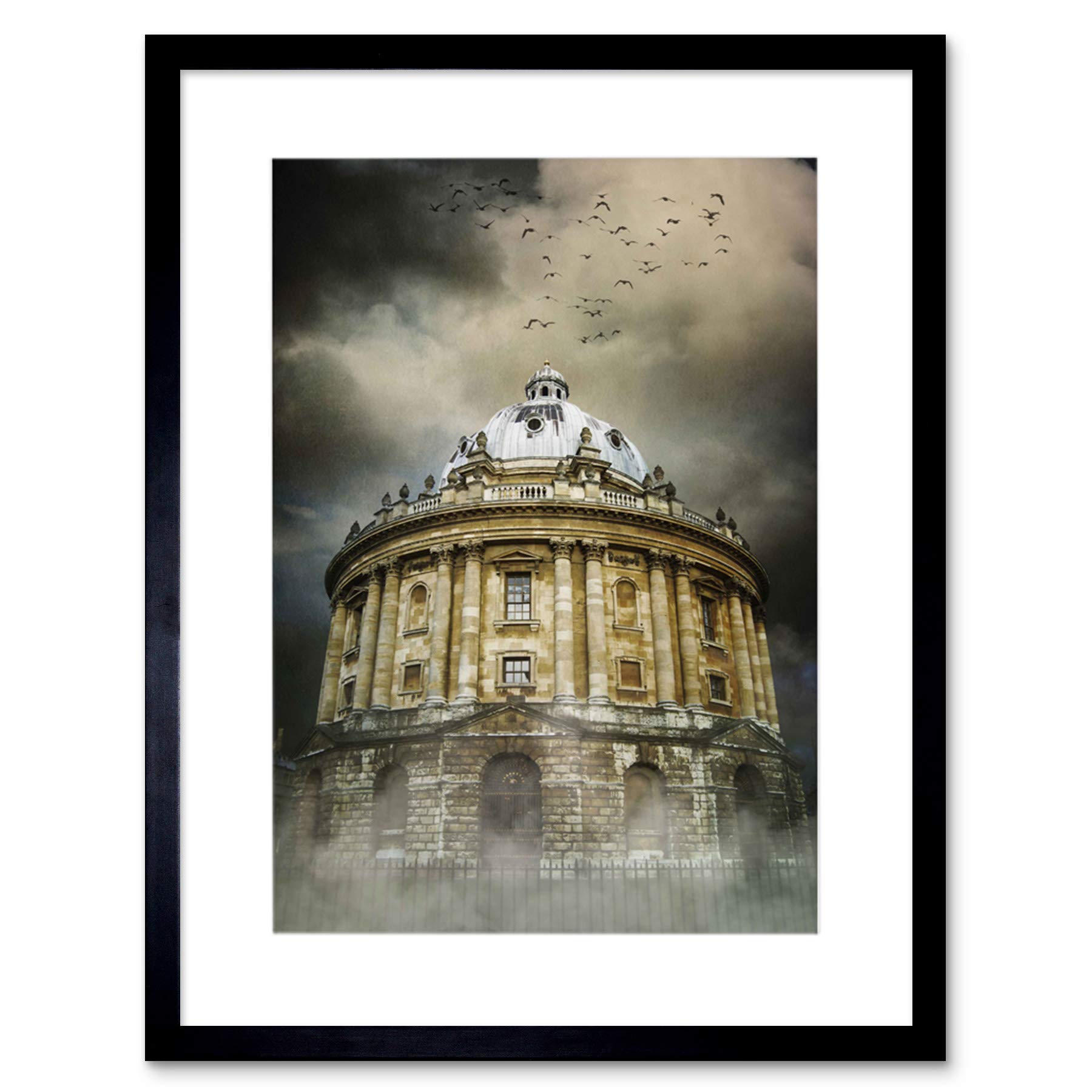 Wee Blue Coo Photo Landmark Composition Radcliffe Camera Oxford Framed Wall Art Print