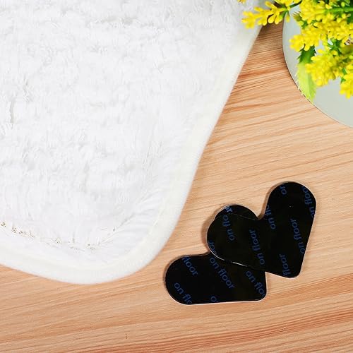 Miniatura 4 de Paquete de 4 adhesivos antideslizantes para alfombras, cinta adhesiva de doble cara para alfombras, lavable, cinta adhesiva de doble cara para