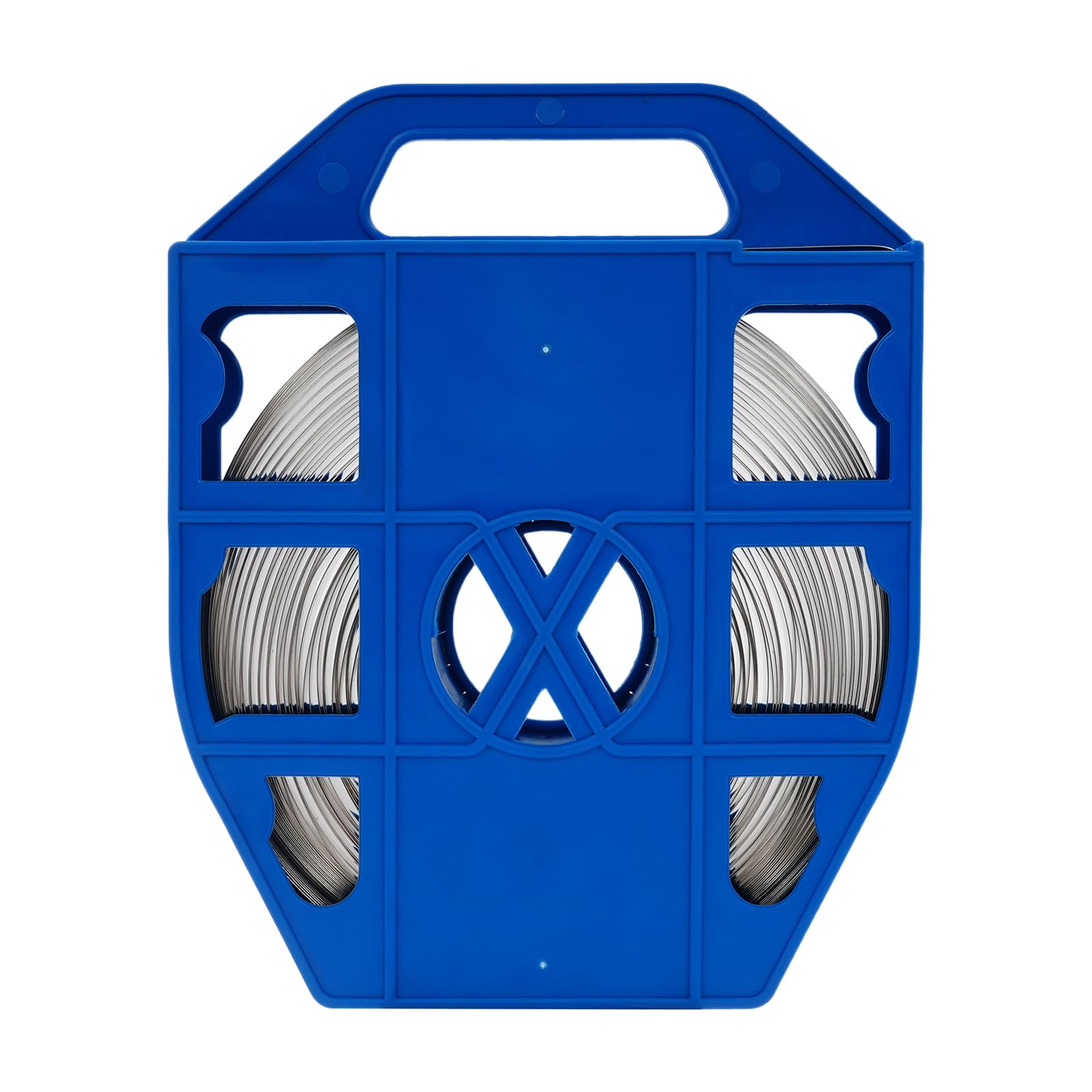 OUKANING Fascette stringicavo extra forti in acciaio inox 304, 30 m, 500 kg, resistenza allo strappo, per fissaggio di carichi pesanti, fascette in metallo tagliabili per industria, trasporto