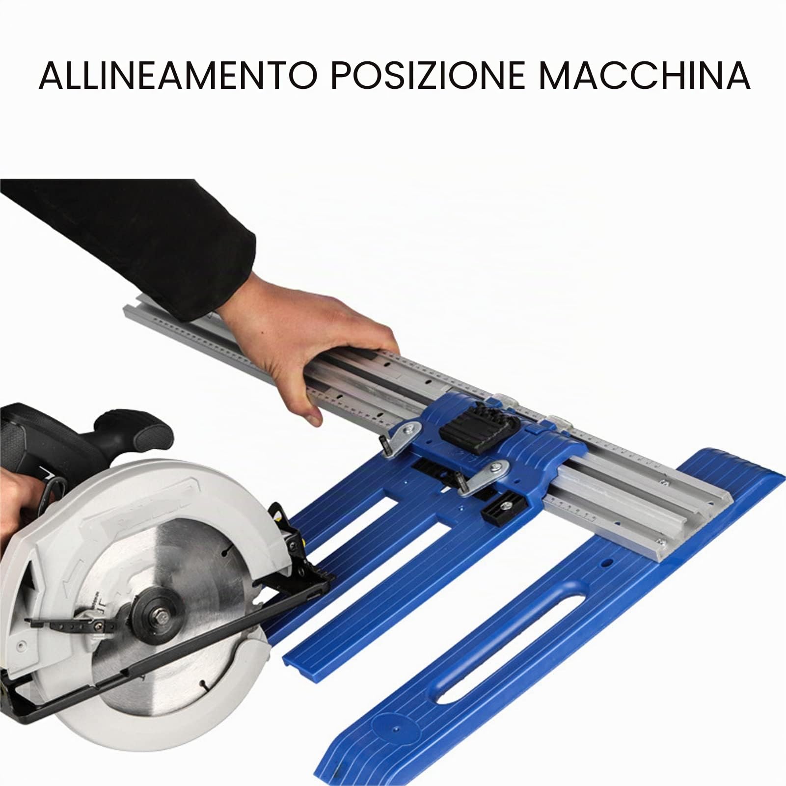 Guida per Sega Circolare Multifunzionale Regolabile Guida di Taglio per la Lavorazione del Legno in Lega di Alluminio per Legno