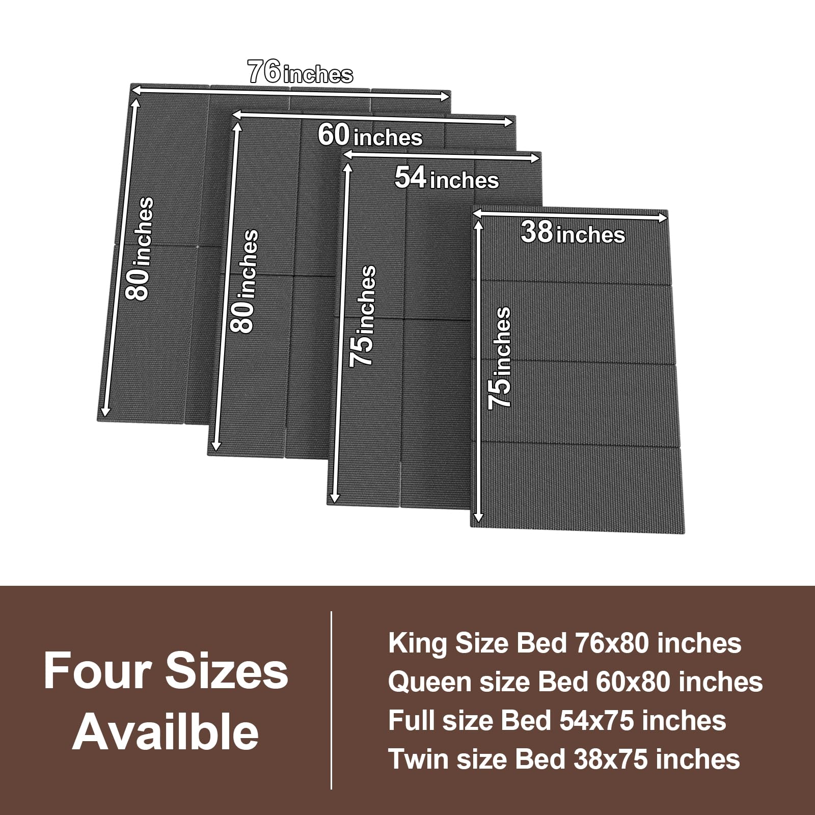 Folding Spring Box, Breathable, Noise Minimizing, Moisture Resistant Bunkie Boar - product photo