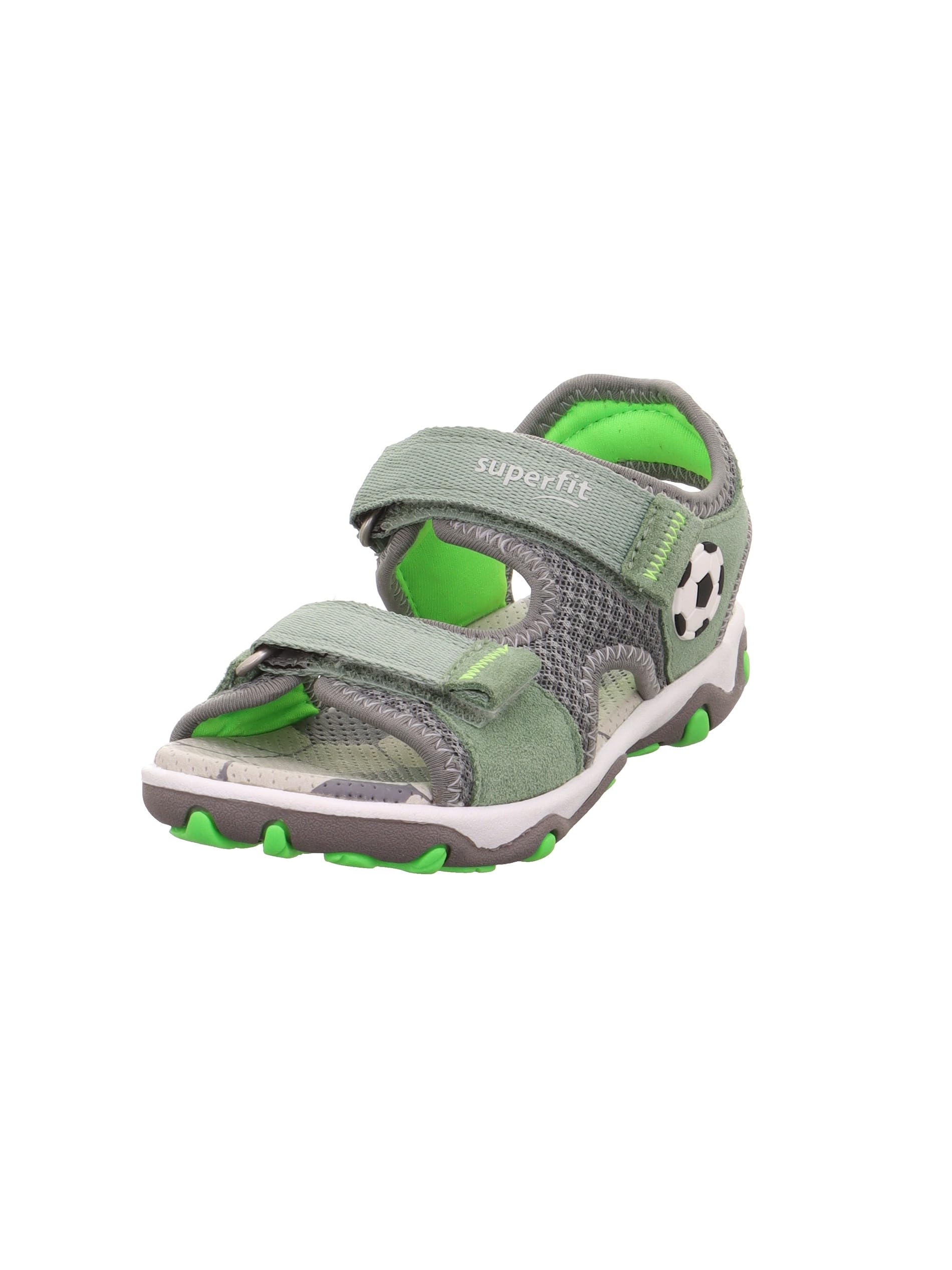 Superfit Boys' Mike 3.0 Sandals, 1-009466 Sandals, Light green, light grey 7500, 25 EU