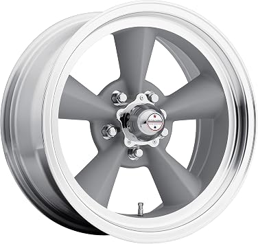 American Racing Vintage VN309 TT O 15X7 5X4.5 3.76-6mm شفة فضية عتيقة - VN3095765