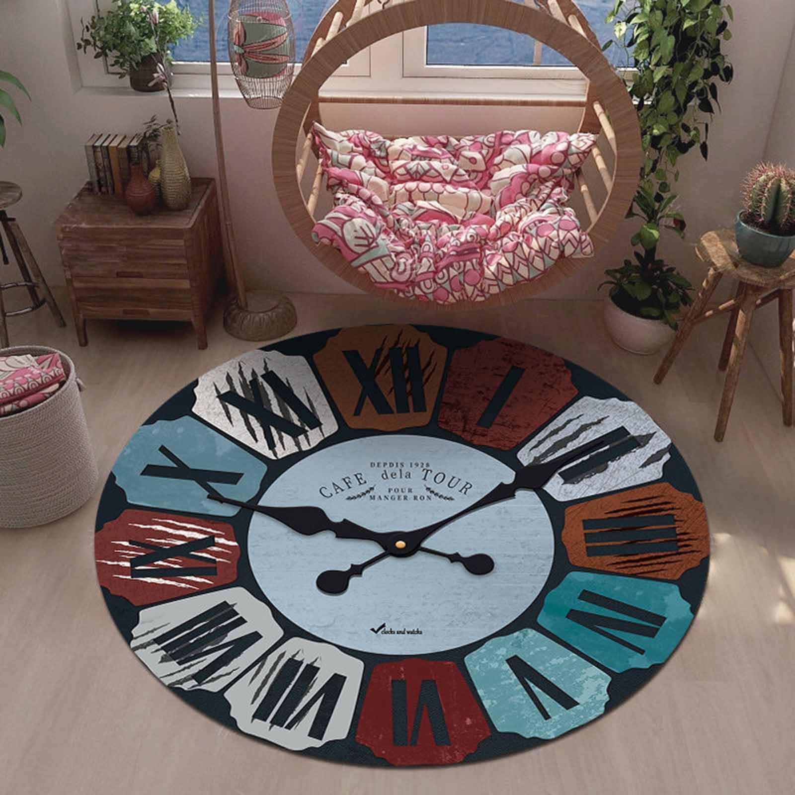 Tapis de Couloir Moderne pour Salon Bleu Marron Rouge 60cm 80cm 100cm 120cm 140cm 160cm 180cm 200cm très Grand Tapis Salle Manger Chambre à Coucher