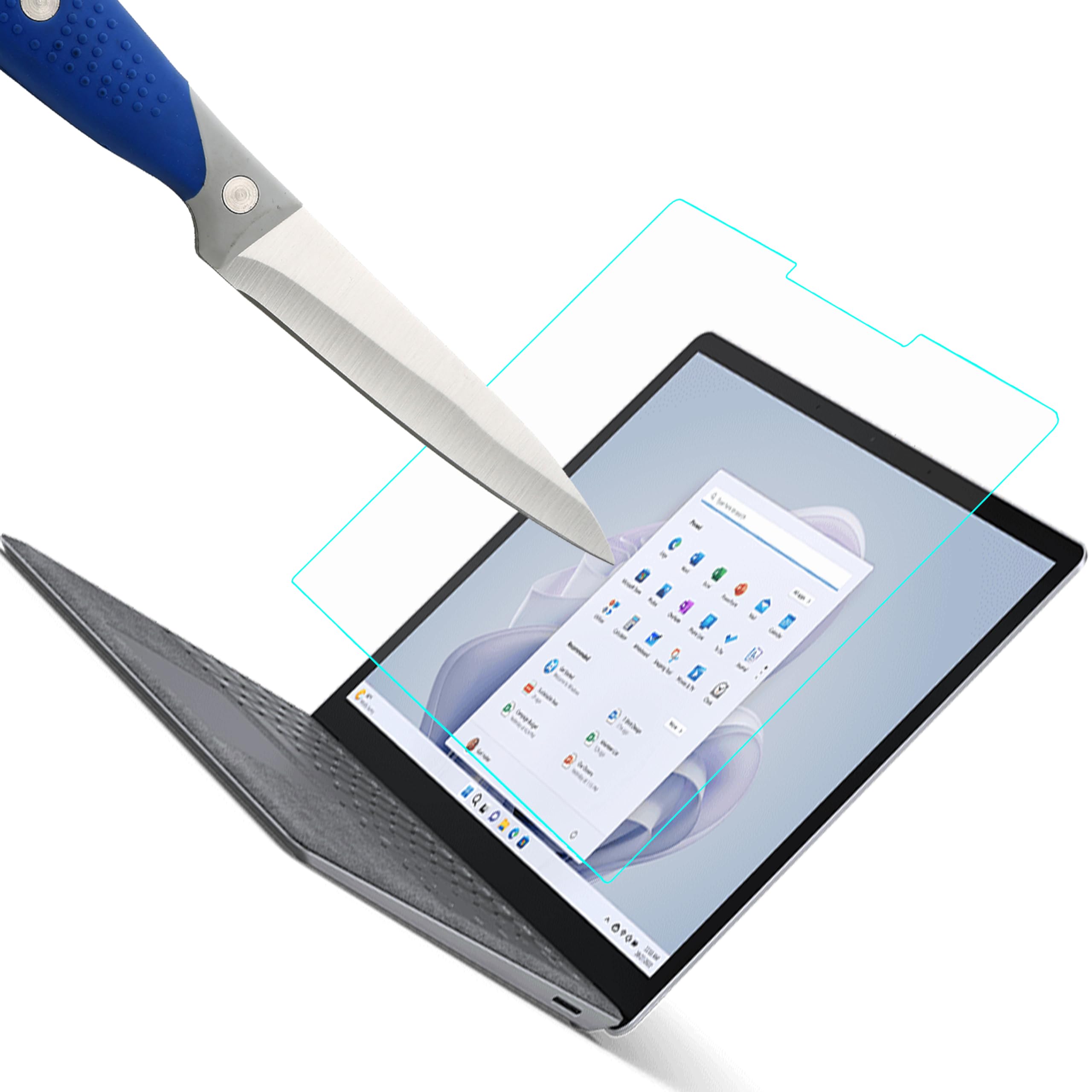 Mr.Shield Pellicola Protettiva per Surface Laptop 6/5 / 4 / Laptop 3 (13.5") Vetro Temperato [9H Durezza] [2 Pezzi] Protezione Schermo Senza Bolle