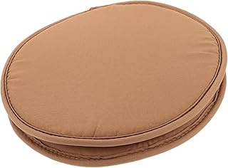 Abaodam 2 elegantes cojines redondos de poliéster grueso para el hogar, camping, cómodos cojines para silla, fáciles de limpiar, diseño extraíble