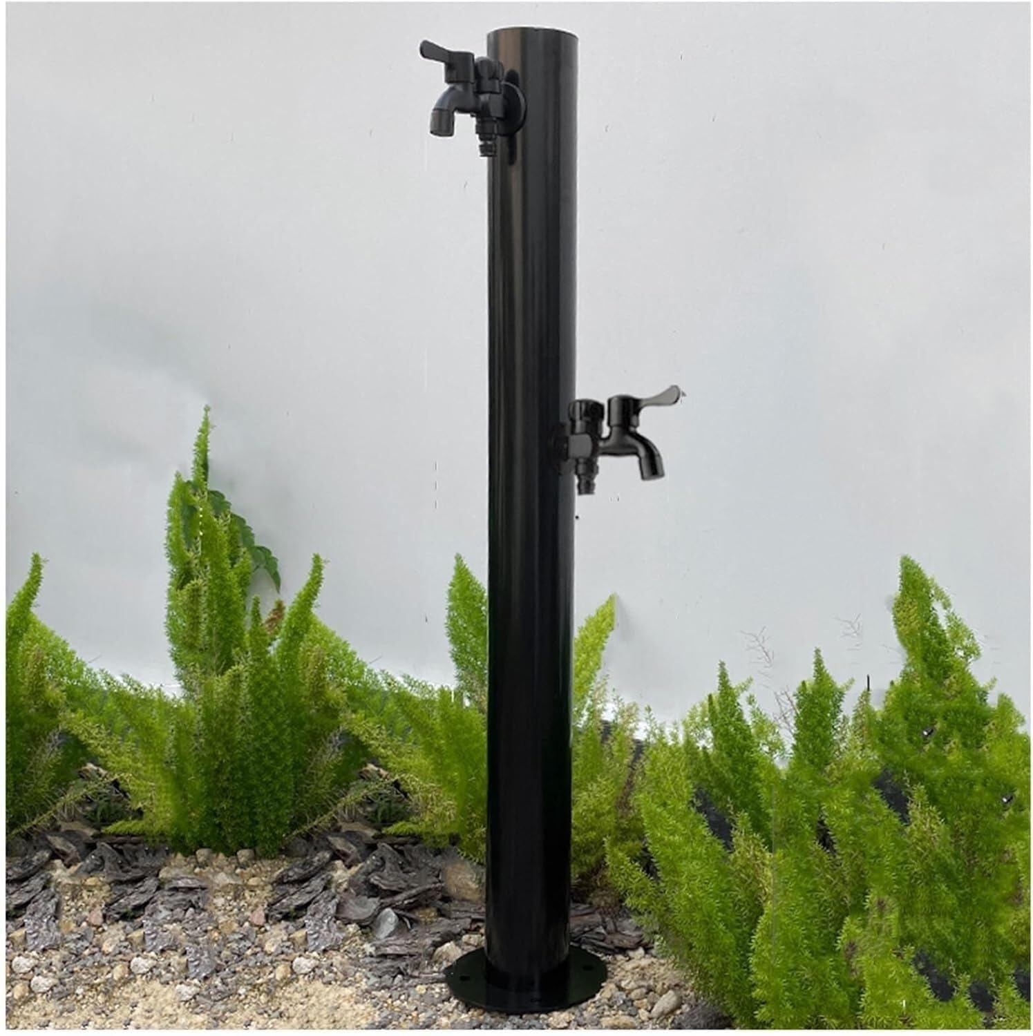 HGOuhK Water Tap Fountain Hydrant Freestanding Stainless Steel Garden Water Column Tap，Outdoor Antifreeze Fountain Hose Irrigation Post