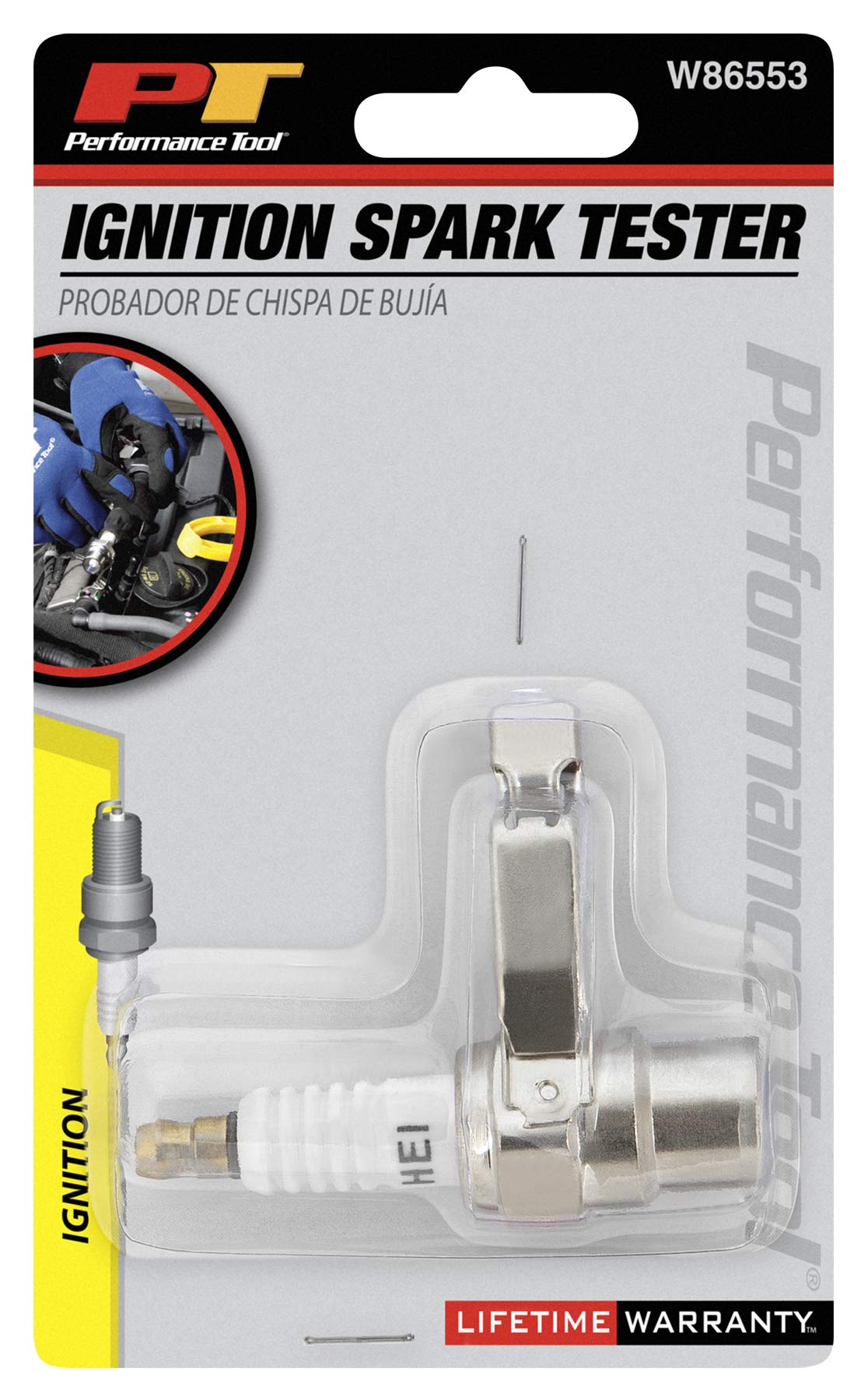 Performance Tool W86553 Ignition Spark Tester - Checks Spark Plug Energy without Removal for DIS & HEI Electronic Ignition Systems