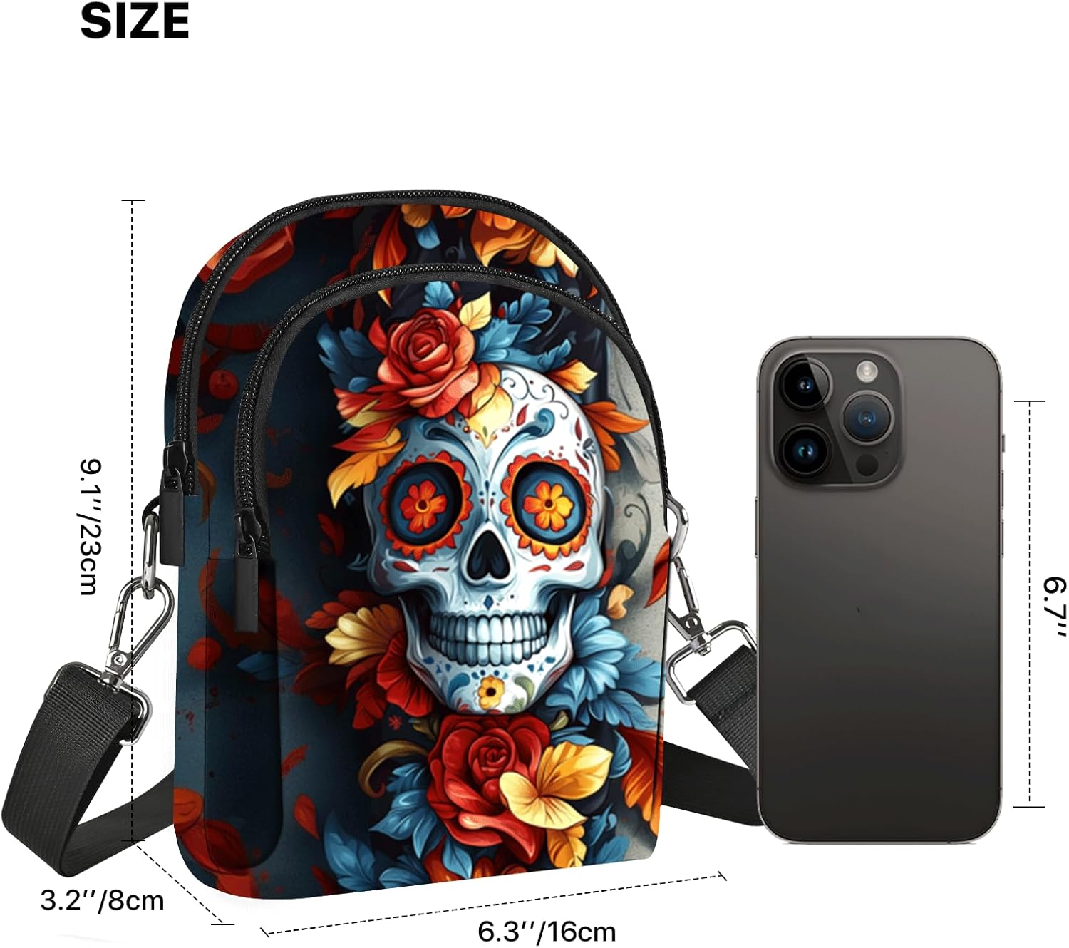 FyLybois Crossbody Purse for Women Cell Phone Bag Casual Shoulder Bags Wallet with Adjustable Strap for Travel - Image 3