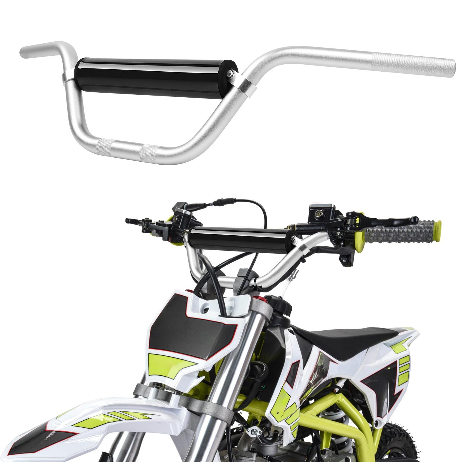DREAMIZER Manubrio 7/8 di Pollice per Pit Bike - Manubrio Universale per Moto Da Fuoristrada con Parapetto Compatibile con YZF CRF RMZ KLX DRZ KXF EXC Motocross Enduro Quad ATV