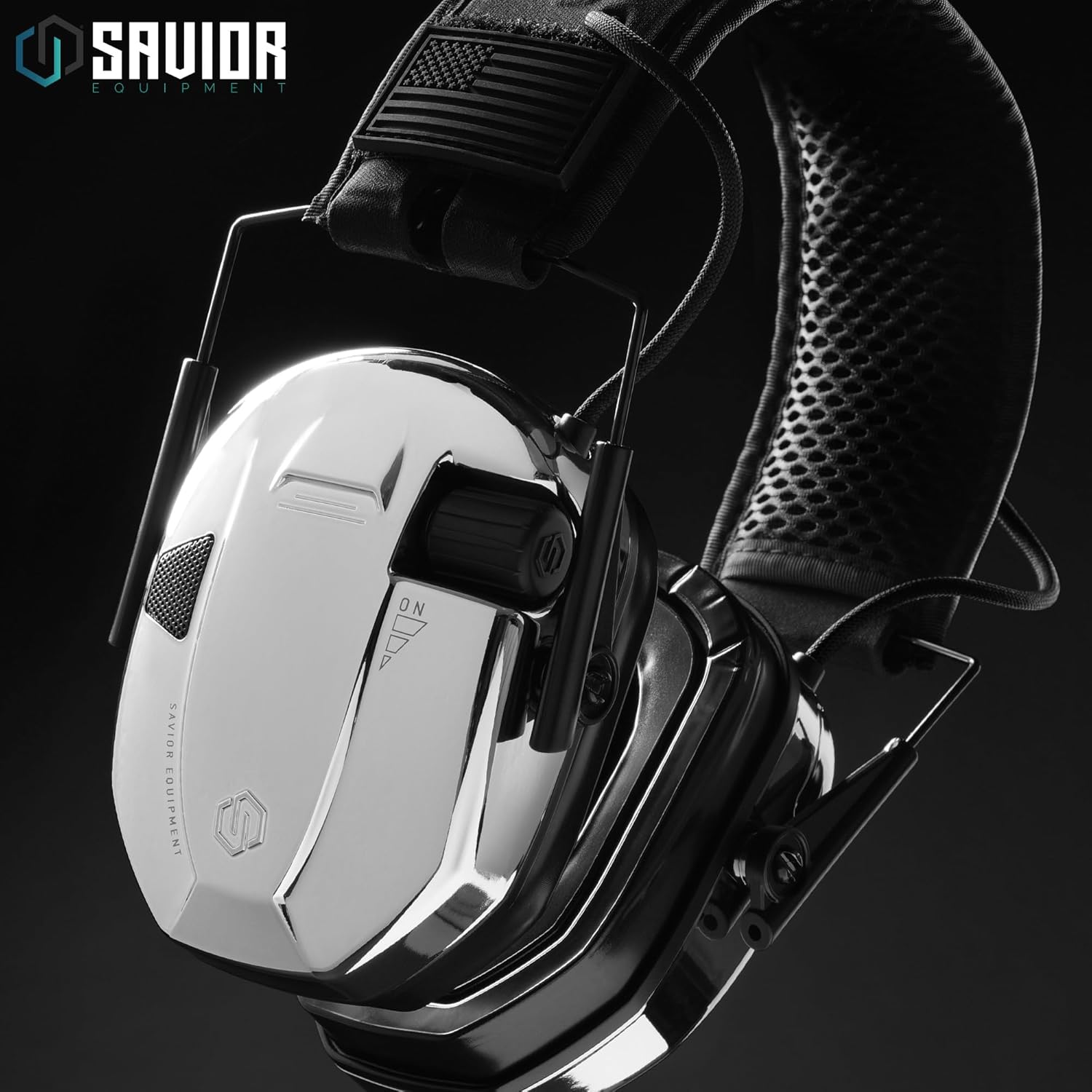 Savior Equipment Apollo Electronic Earmuffs For Shooting w/Gel Ear Pads, 24dB NRR, Noise Cancelling Ear Protection Headset