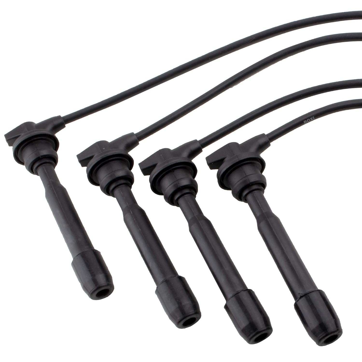 BOXI Set of 4 Ignition Spark Plug Cable Wire Set for Hyundai Elantra 1996-2012/Tiburon 1997-08/ Tucson 05-08 / for Kia Soul 10-11/Spectra 04-09/Spetra5 05-09/Sportage 05-09 | OE# 27501-23B00 671-4239