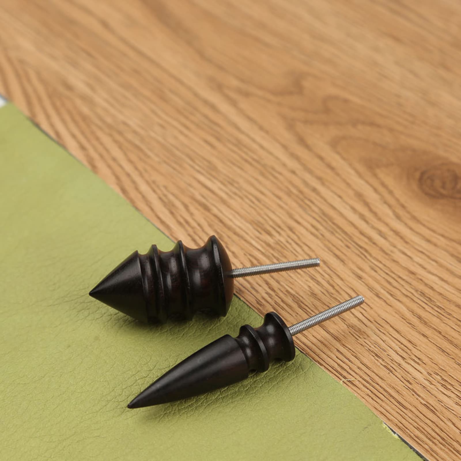 Zwart Hout Leathercraft Rand Burnisher Lederen Gepolijst Slijpen Tool Kit Nieuwe (Fijne Slijpstaaf