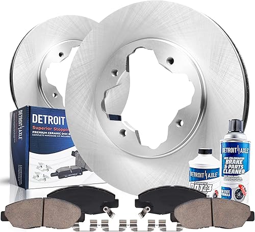 Miniatura 36 de Detroit Axle - Kit de freno delantero de repuesto para frenos 04-06 Scion xA xB Rotores 2004 2005 2006 pastillas de freno de cerámica