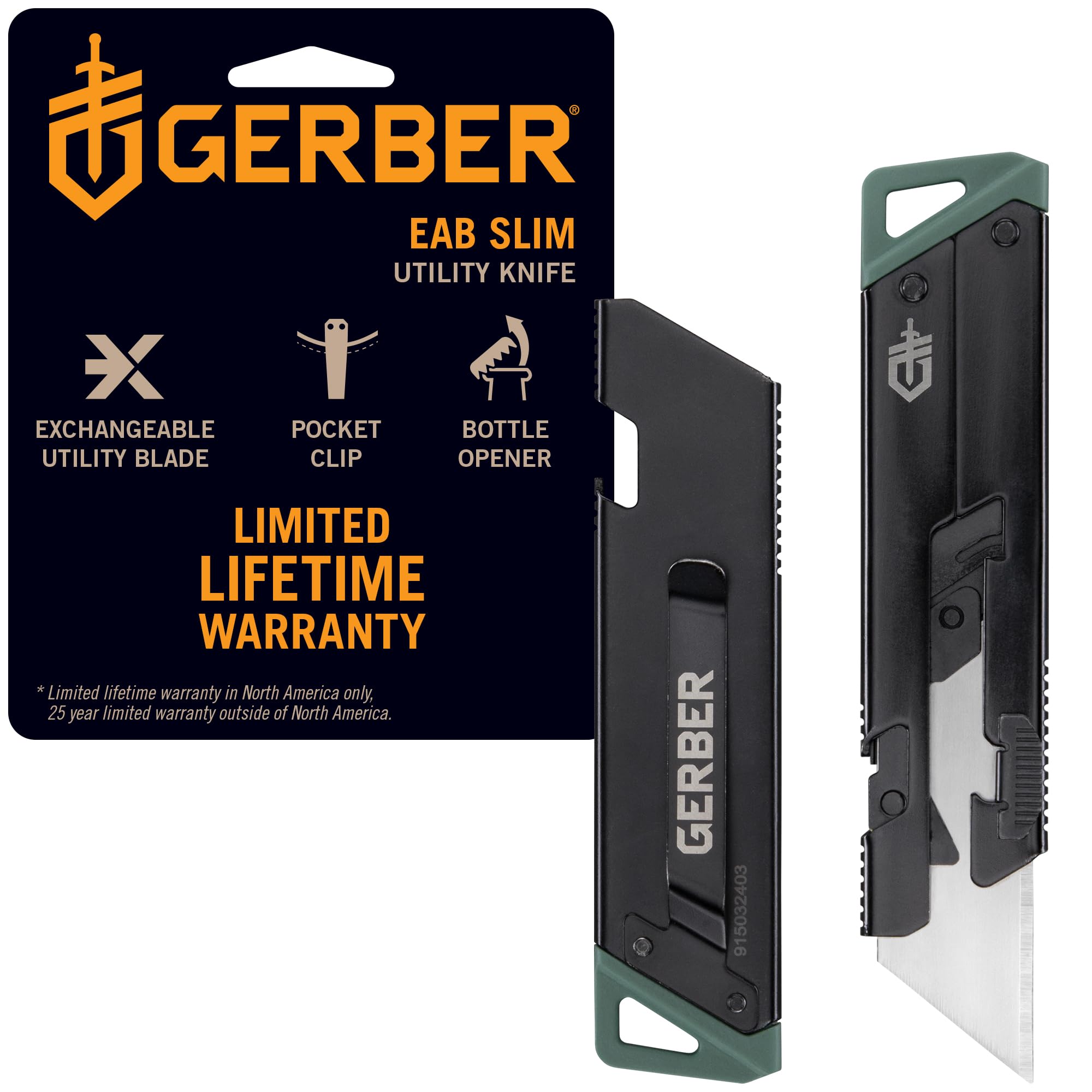 Gerber EAB Slim Utility Knife - EDC Pocket Tool -1