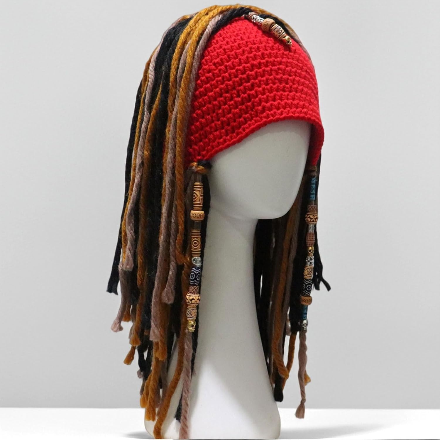Hat Hand Knitted Acrylic Hairpiece Cosplay Hat Suitable for Men Women Halloween Cosplay Costume Accessory Halloween Pirate
