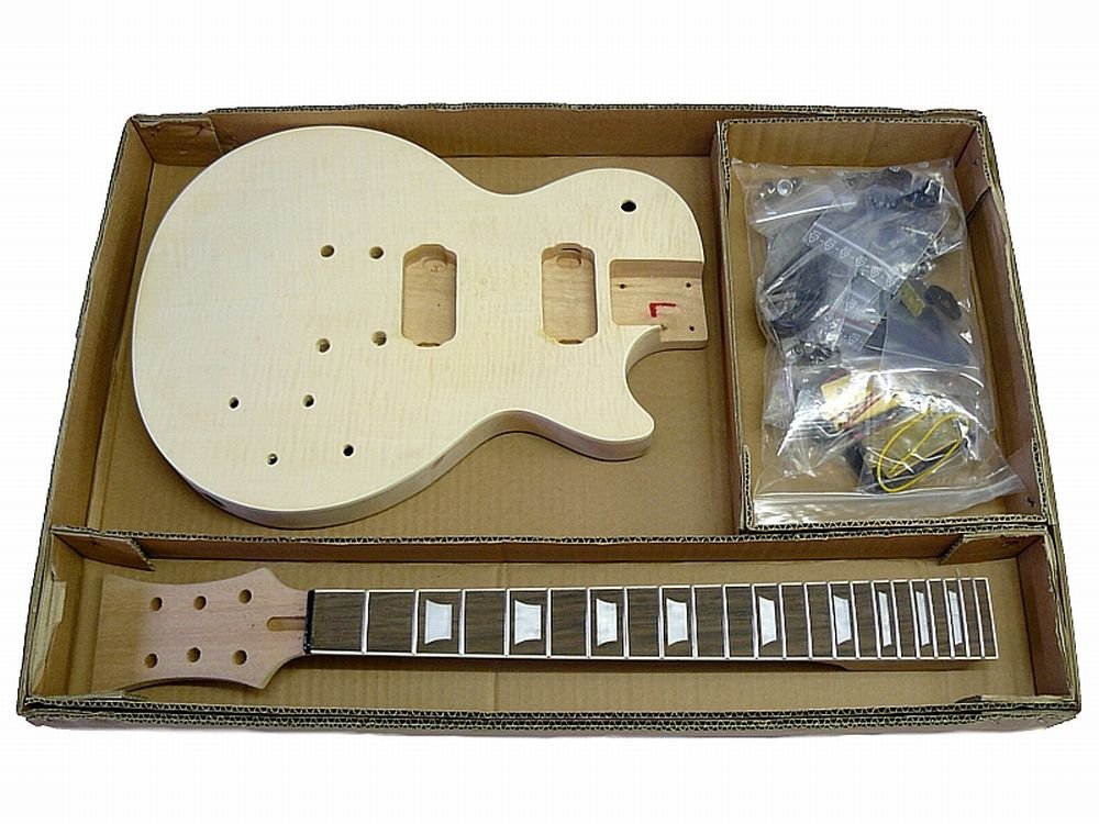 E-Gitarren-Bausatz/Guitar DIY Kit "ML-Factory" MLP komplett Mahagoni geschraubter Hals