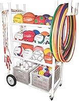 Vista 6 de Champion Sports Carro de equipo Blanco