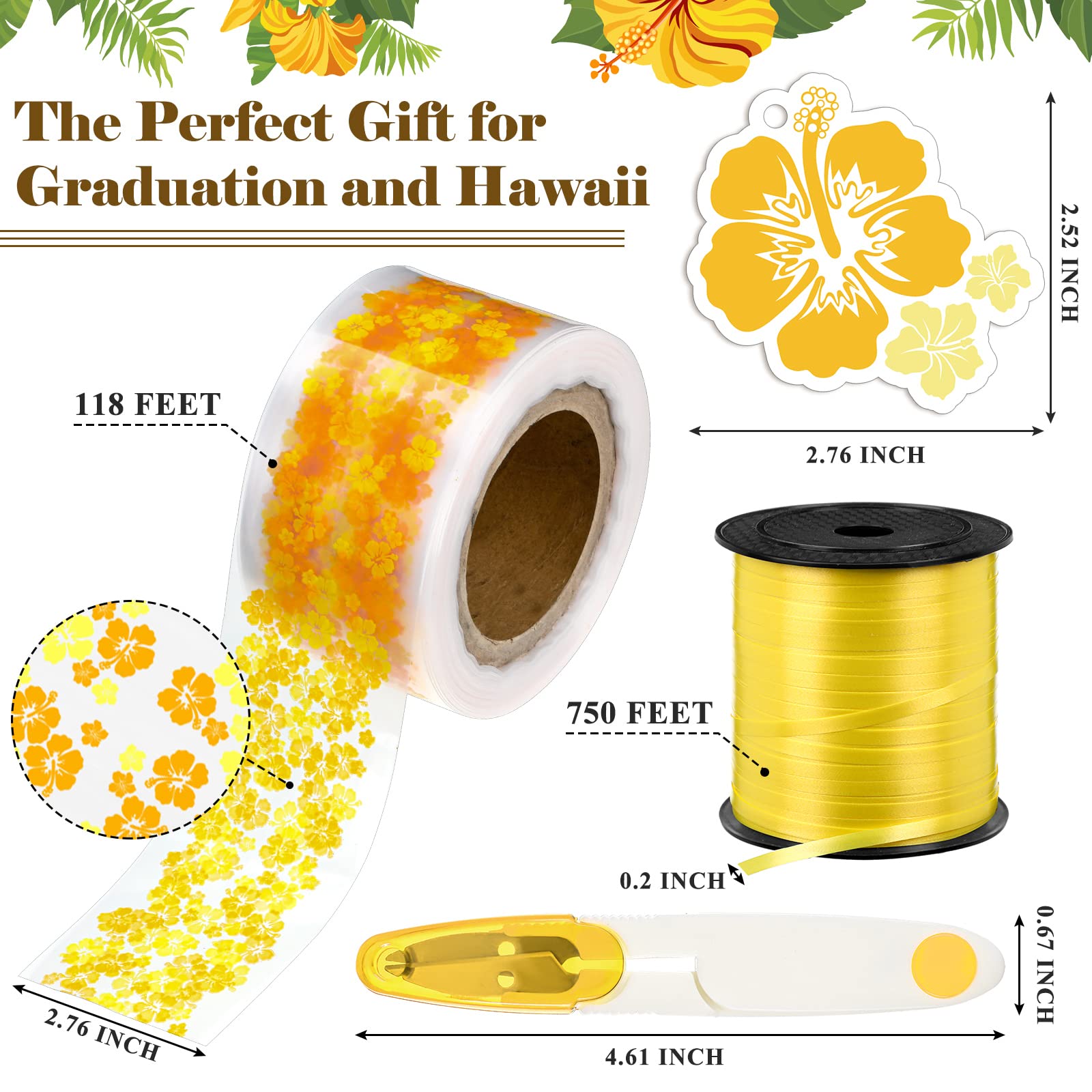 Harsever Graduation Candy Lei Making Kit - Yellow Tubing & Supplies For DIY Graduation Necklaces - View #10