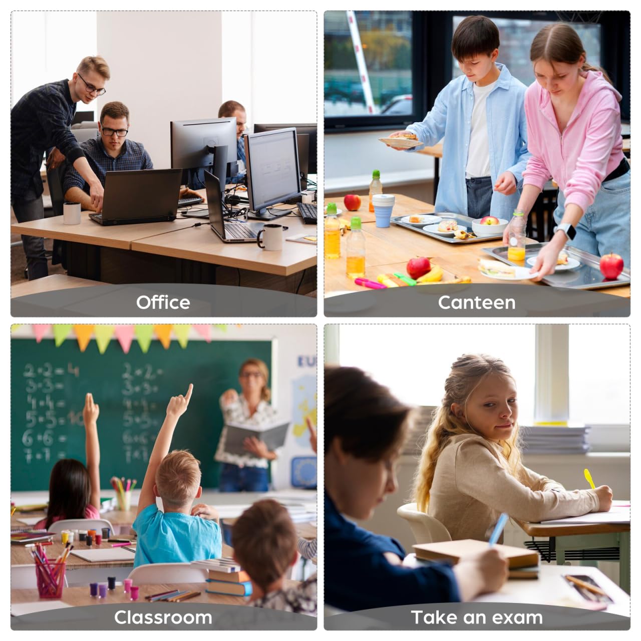 EXCEART Divisori da scrivania, divisori da scrivania, per Scrittura, divisori da Tavolo, Protezione per la Privacy da Tavolo, Protezione da perdite, Ufficio, Bianco Acrilico