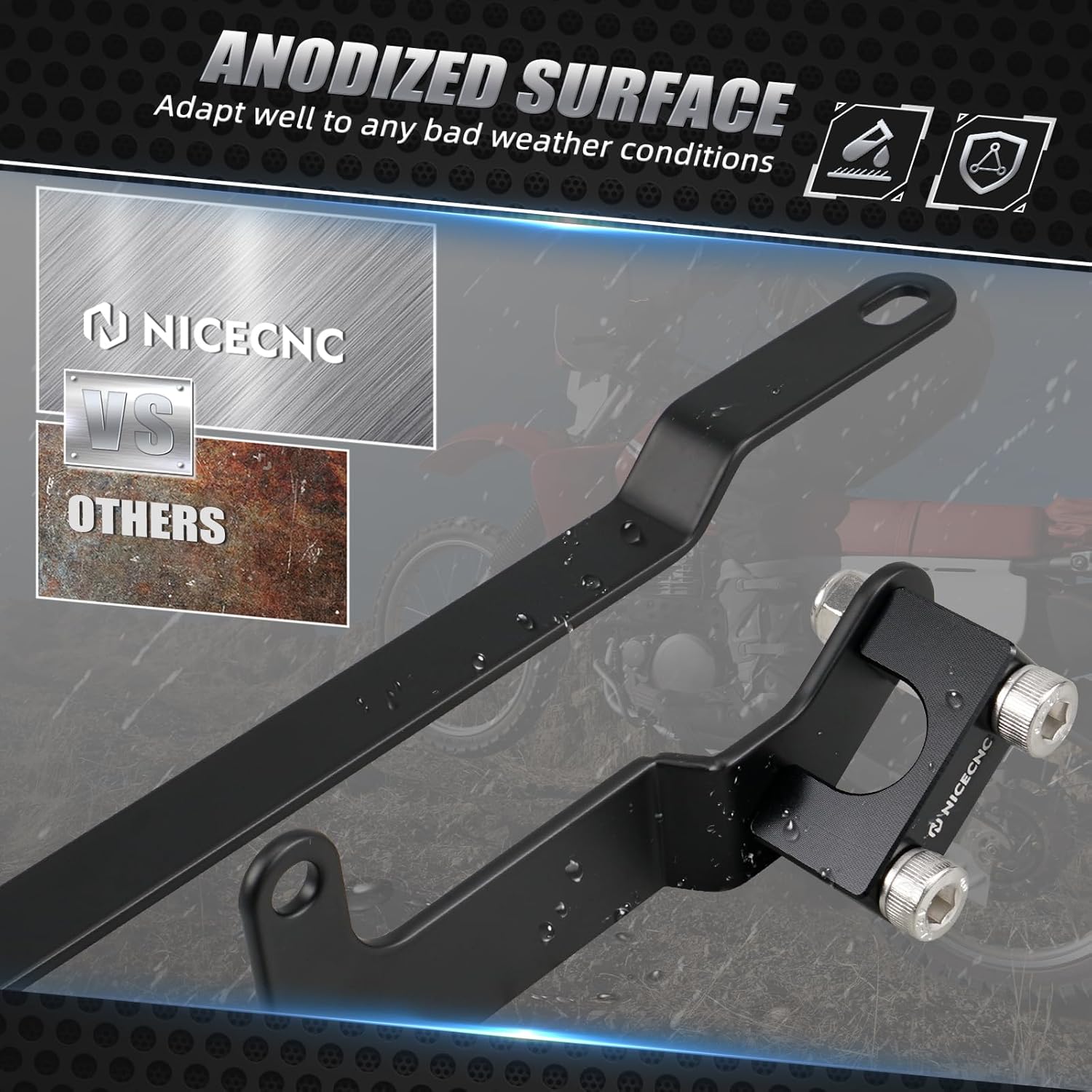 NICECNC Red Oil Level Gauge Dipstick Temperature + Rear Subframe Support Arm, See Fitment