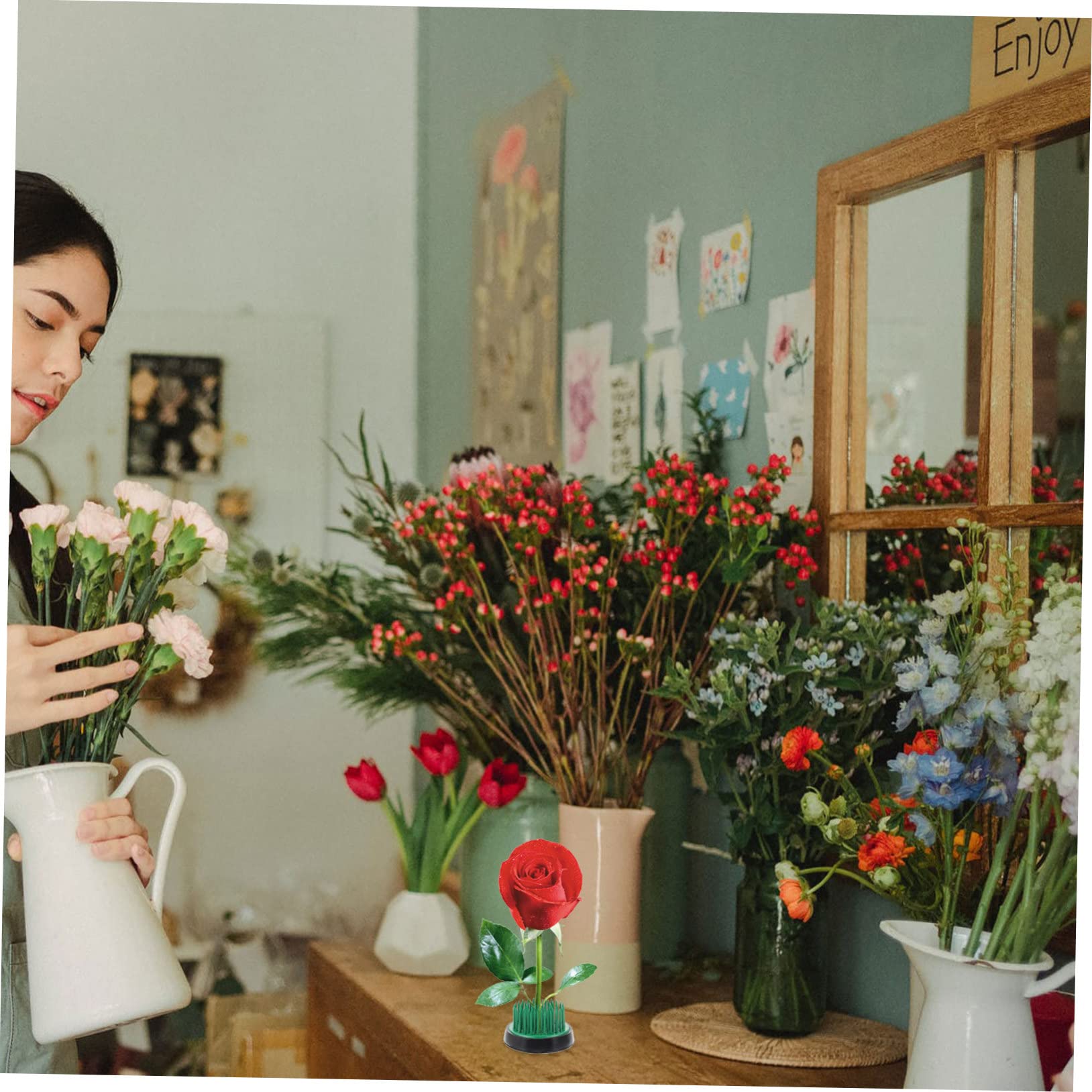 Housoutil Flower Arrangement Frog Floral Fixing Tool Holder Flower Pin Frog for DIY Craft