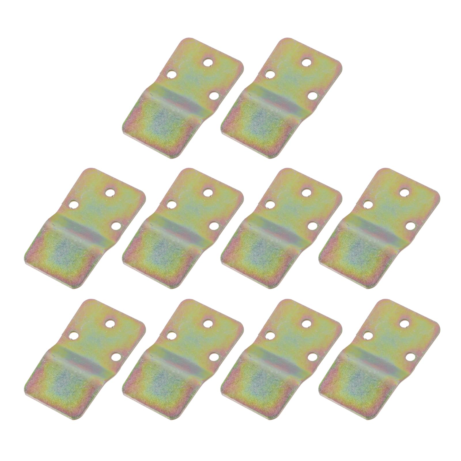 10 soportes de montaje para ventilador de pared, color amarillo zinc, soporte de montaje en pared, soportes de fijación de ventilador de pared de metal con tornillos para la mayoría de