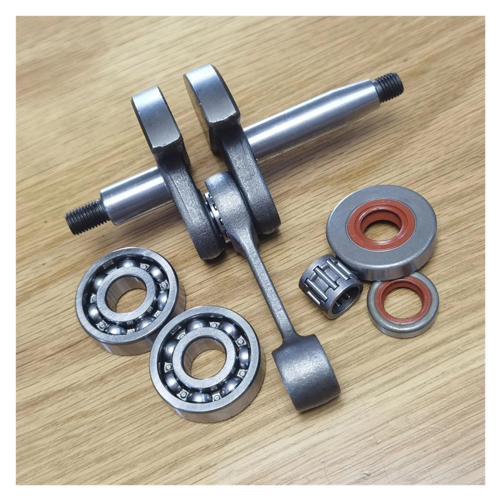 Cigüeñal FS220 con cojinete y retenes de Aceite, Compatible desbrozadoras FS180, FS280(Crankshaft Set)