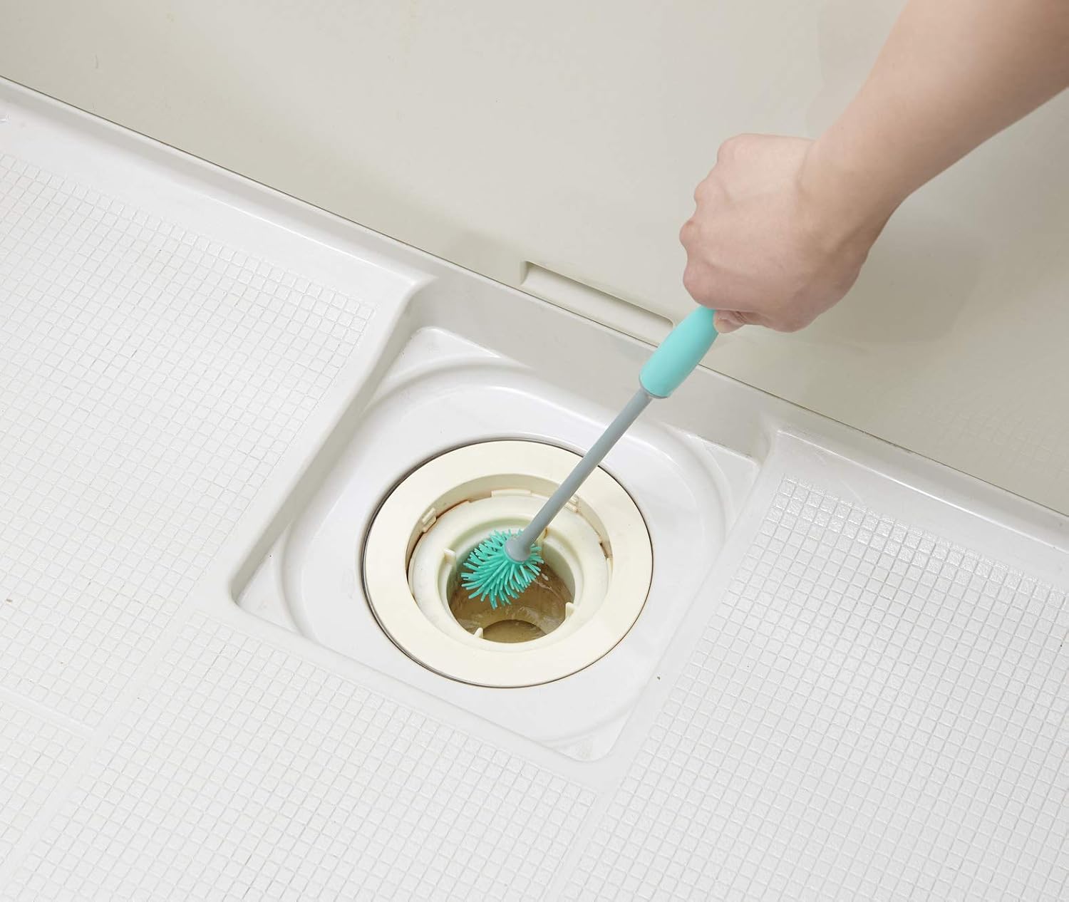 Cogit 90284 Drain Cleaning Brush, Dirty Craftsman (Set of 3), Green, Size: 0.6 x 0.2 x 1.3 inches (15.0 x 4.0 x 34.0 mm)