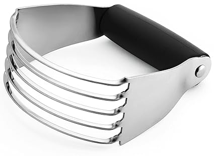 Spring Chef Dough Blender, Top Professional Pastry Cutter with Heavy Duty Stainless Steel Blades, Medium Size